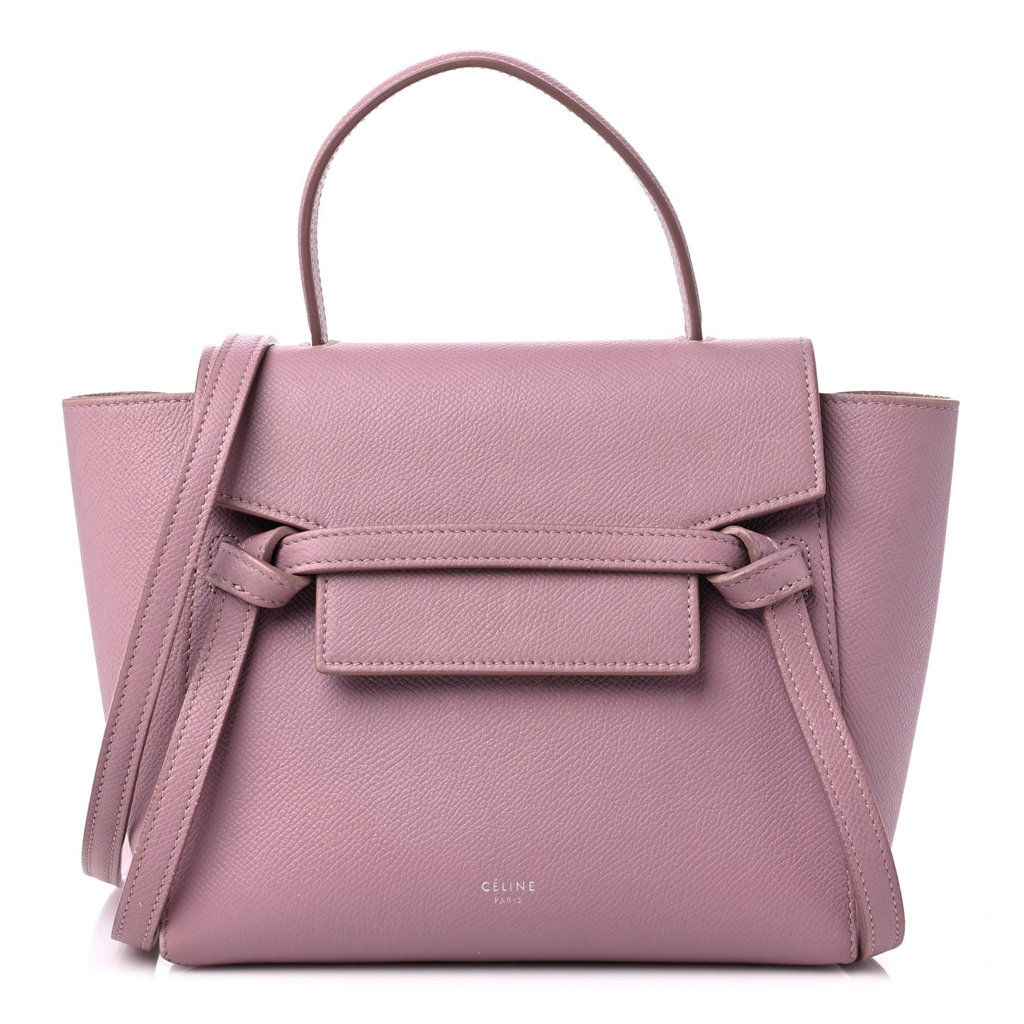 Grained Calfskin Nano Belt Bag Rose Quartz
