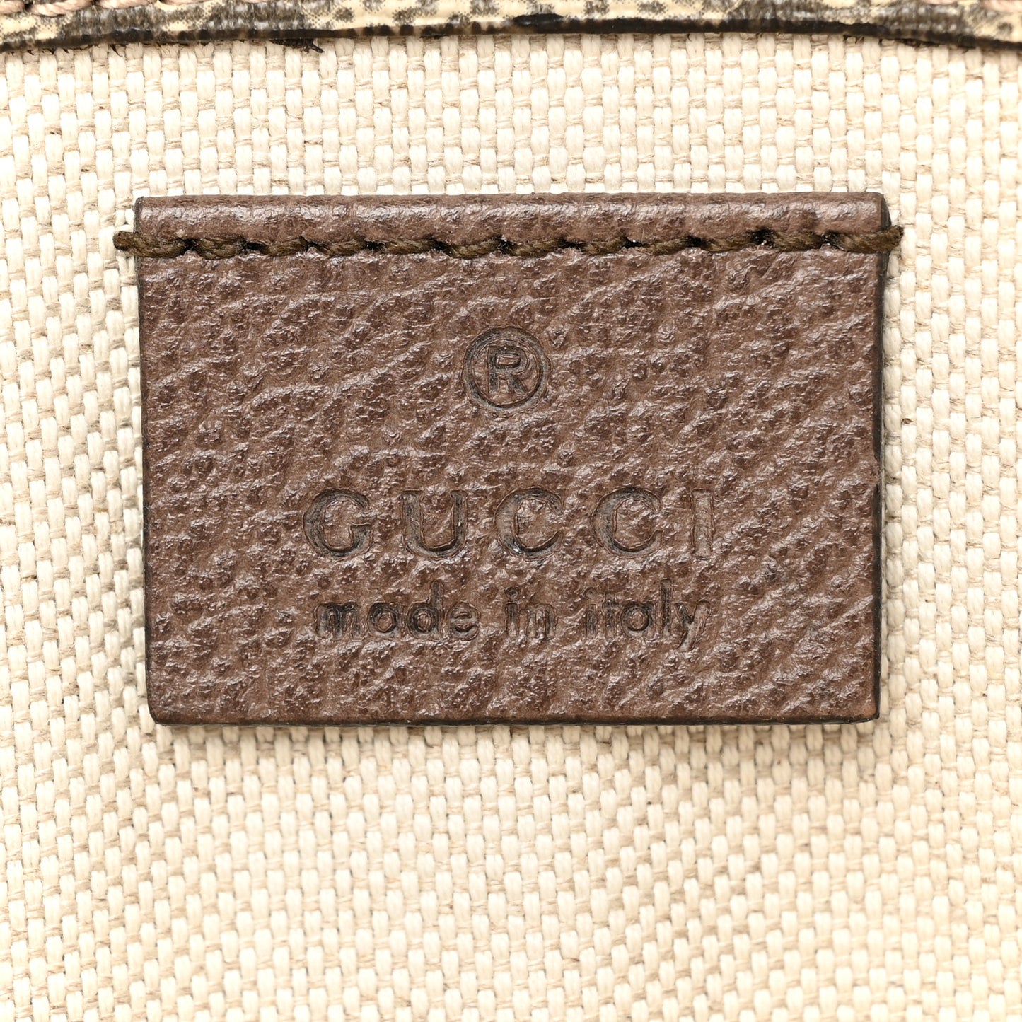 GG Supreme Monogram Neo Vintage Web Belt Bag Brown
