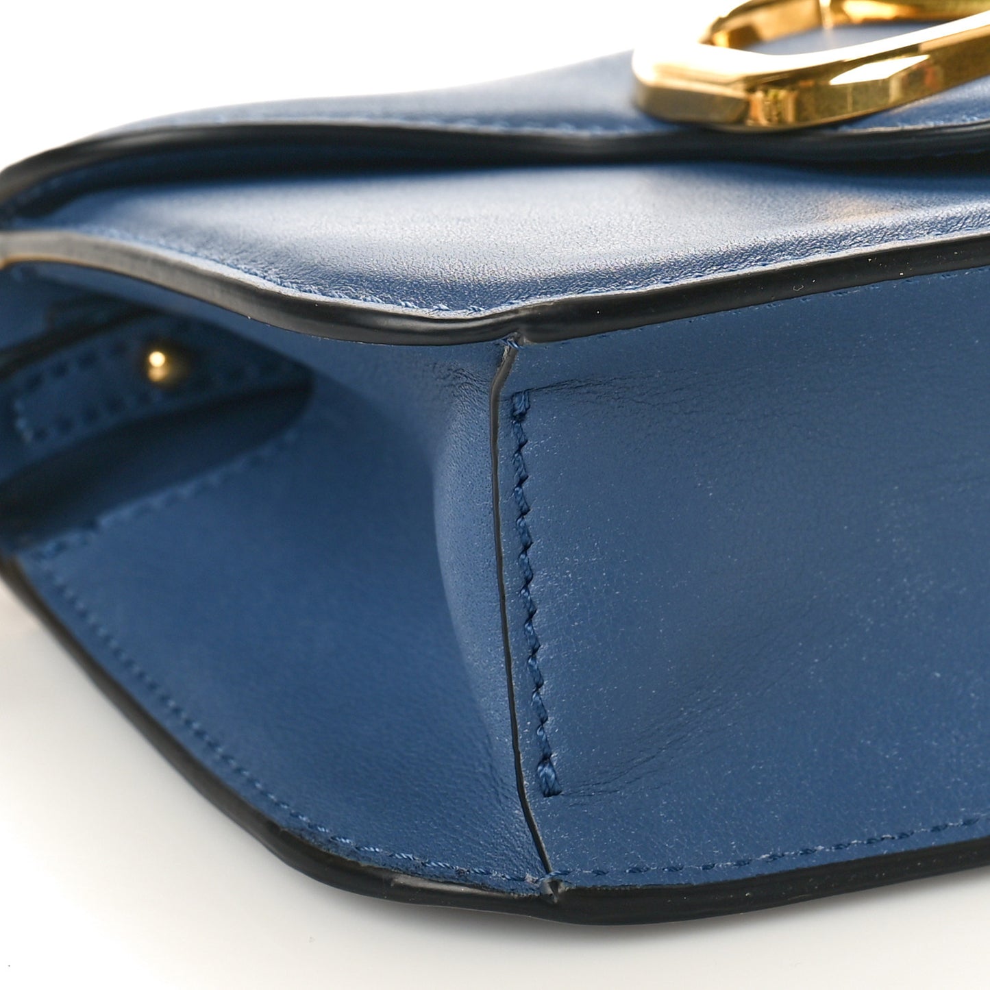 Calfskin Vlogo Small Loco Shoulder Bag Blue