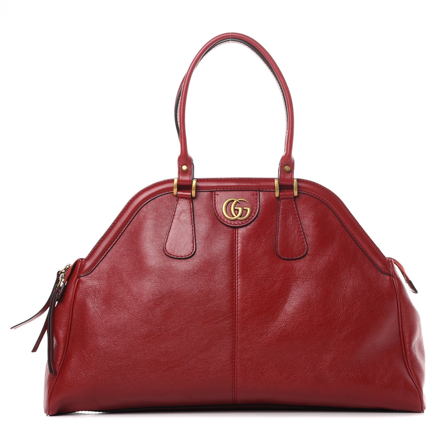 Calfskin Large Re(Belle) Top Handle Bag Red