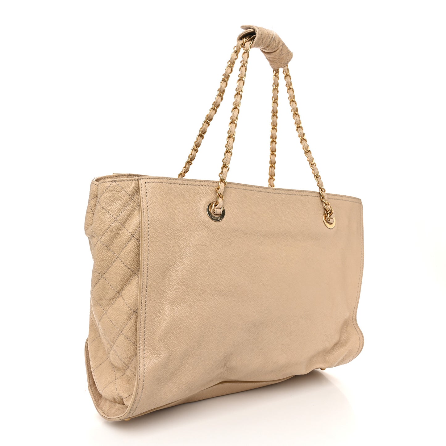 Caviar Large Edy Reissue Tote Beige