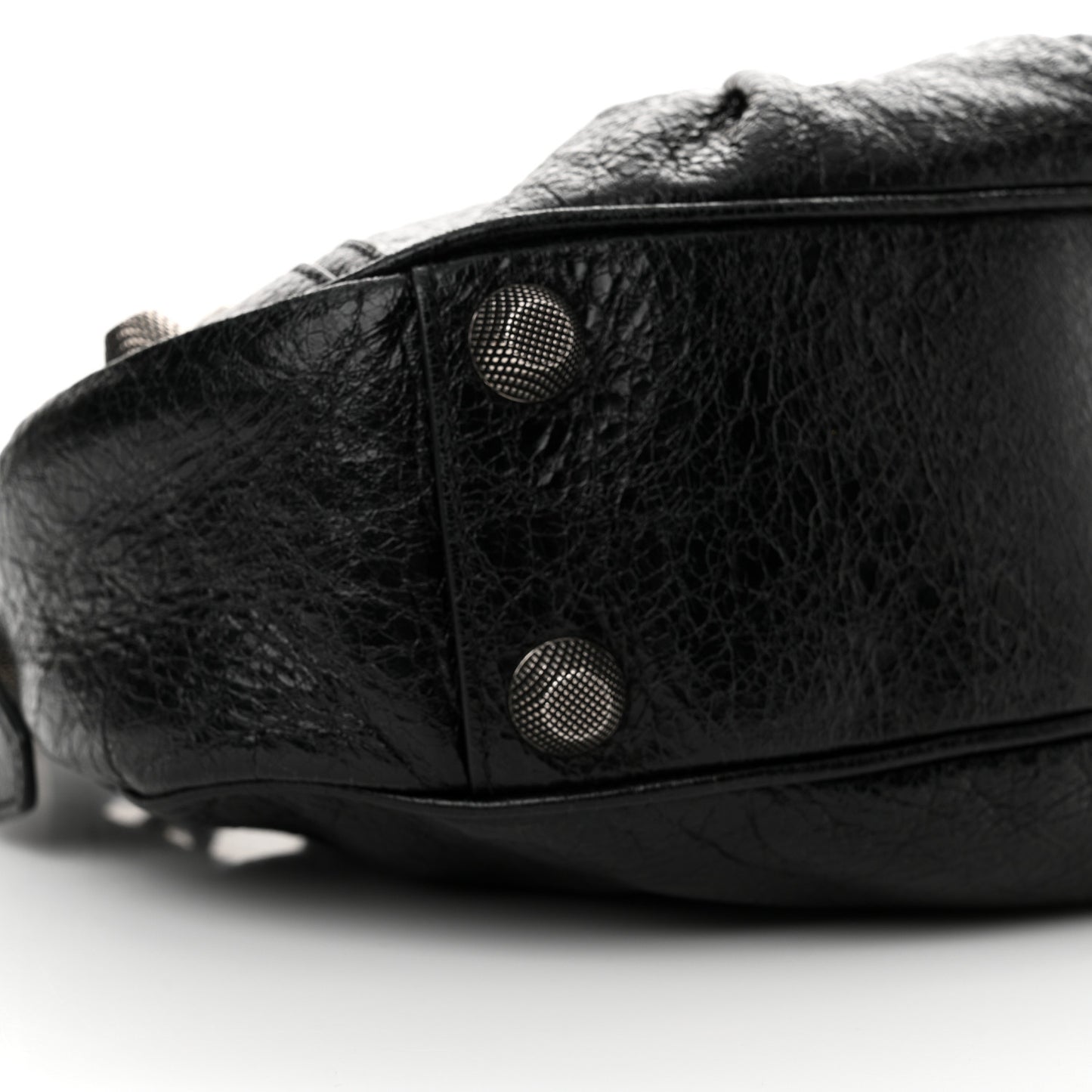 Agneau Arena Small Le Cagole Shoulder Bag Black