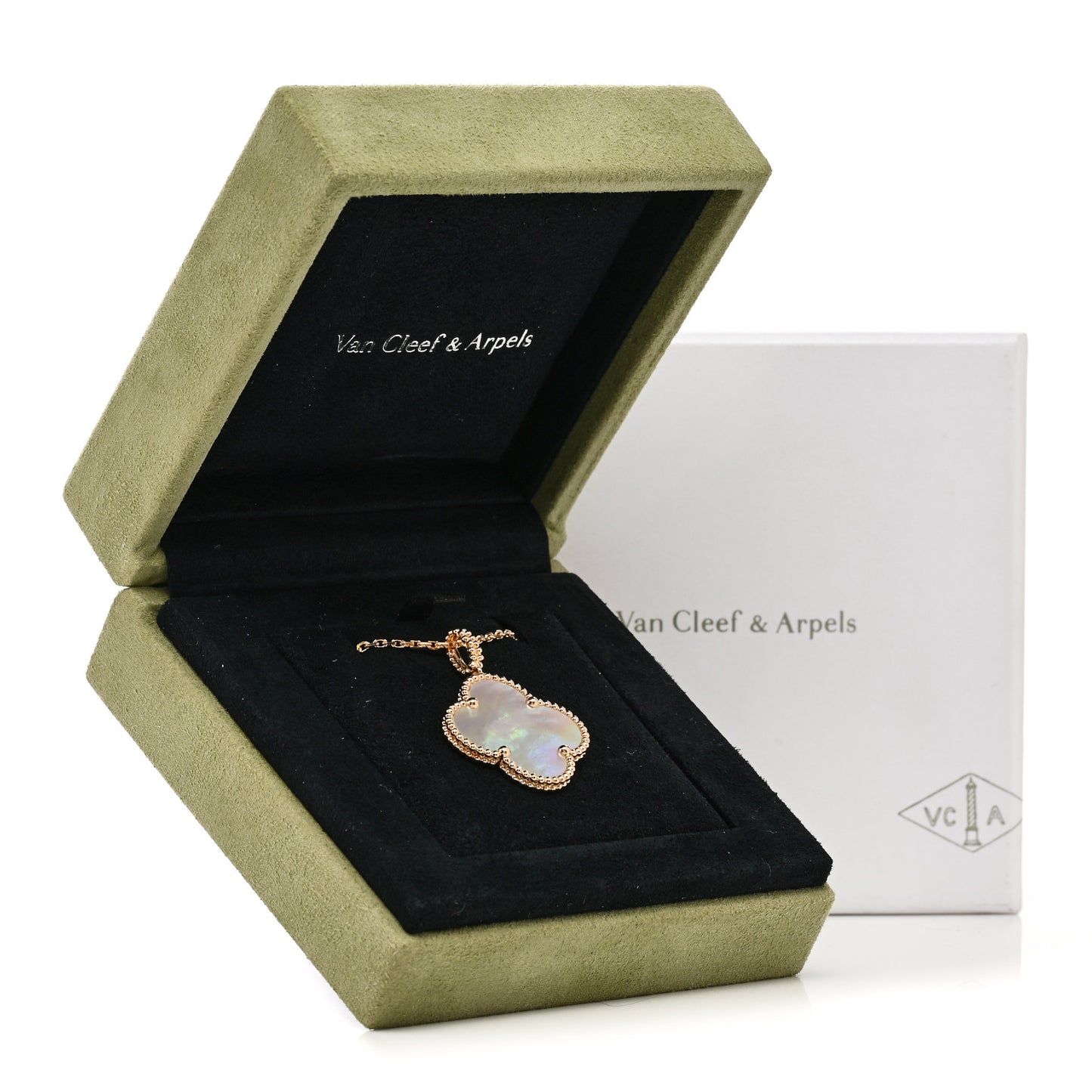 18K Yellow Gold Mother of Pearl Magic Alhambra Long Necklace