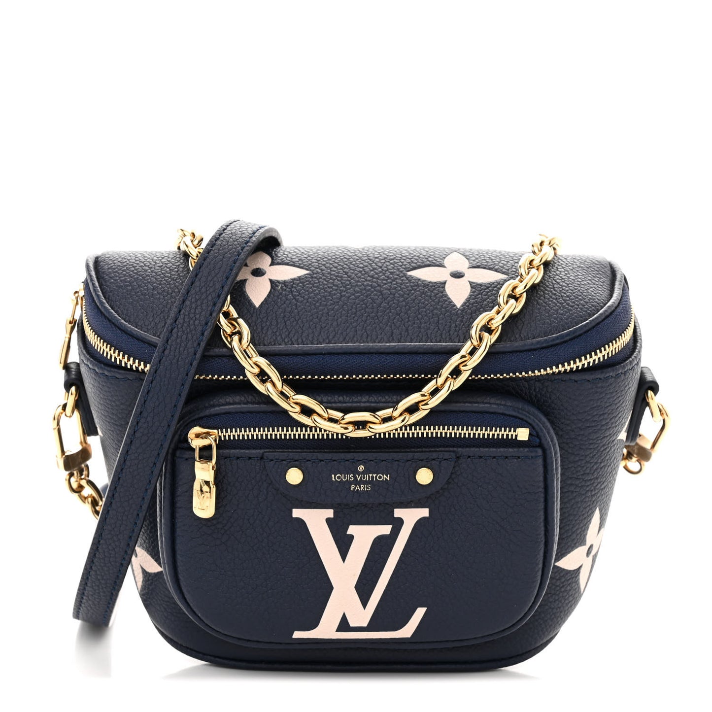 Empreinte Monogram Giant Mini By The Pool Bumbag Blue Beige
