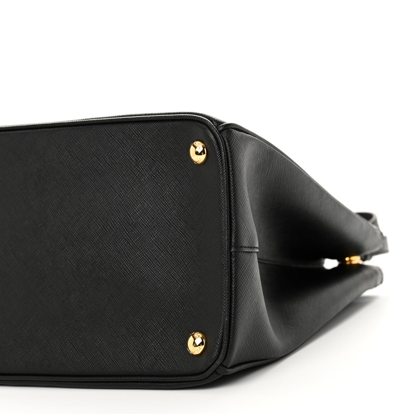 Saffiano Lux Large Galleria Double Zip Tote Black