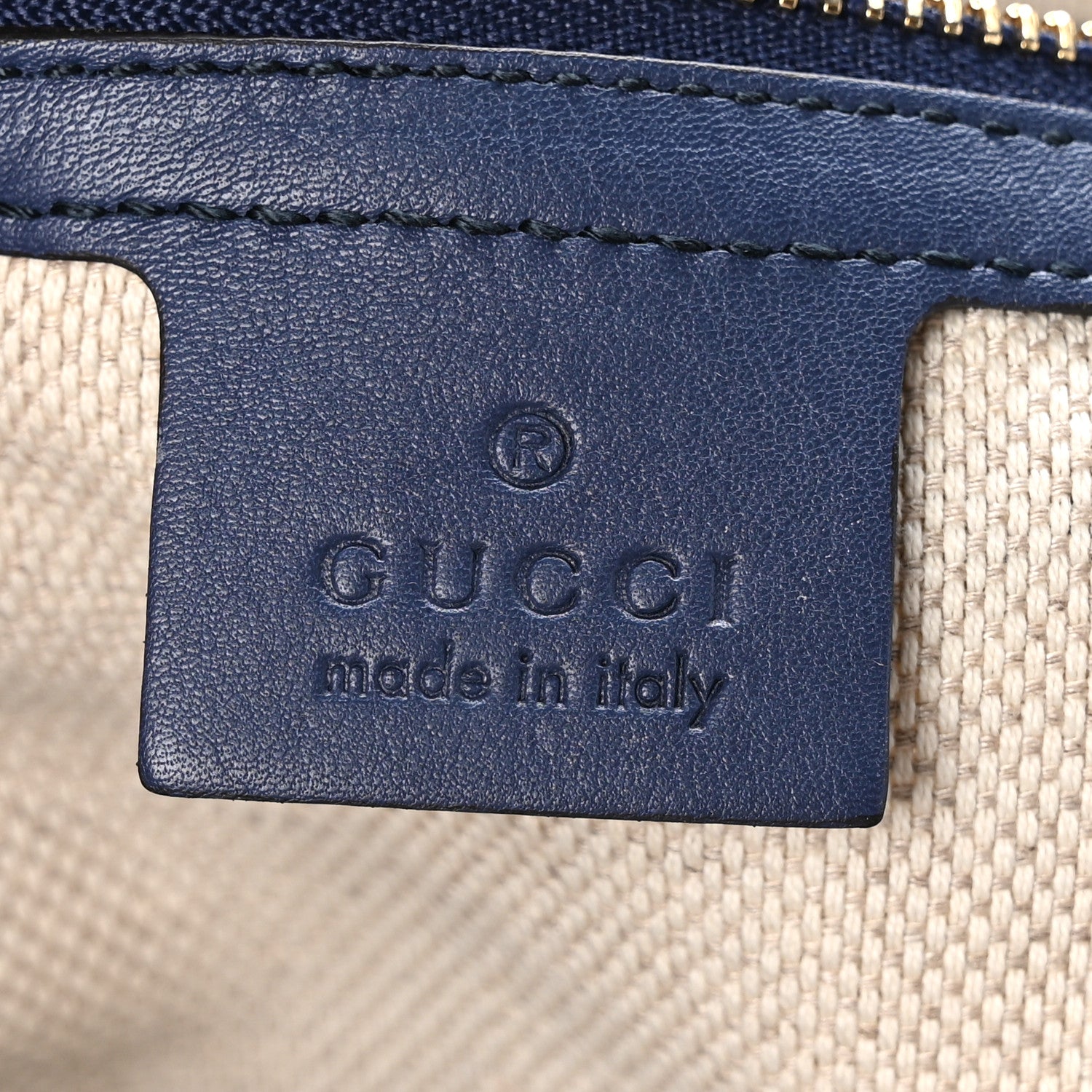 Gucci Vernice Naplack Medium Soho Chain Shoulder Bag Uniform Blue 5 of 10