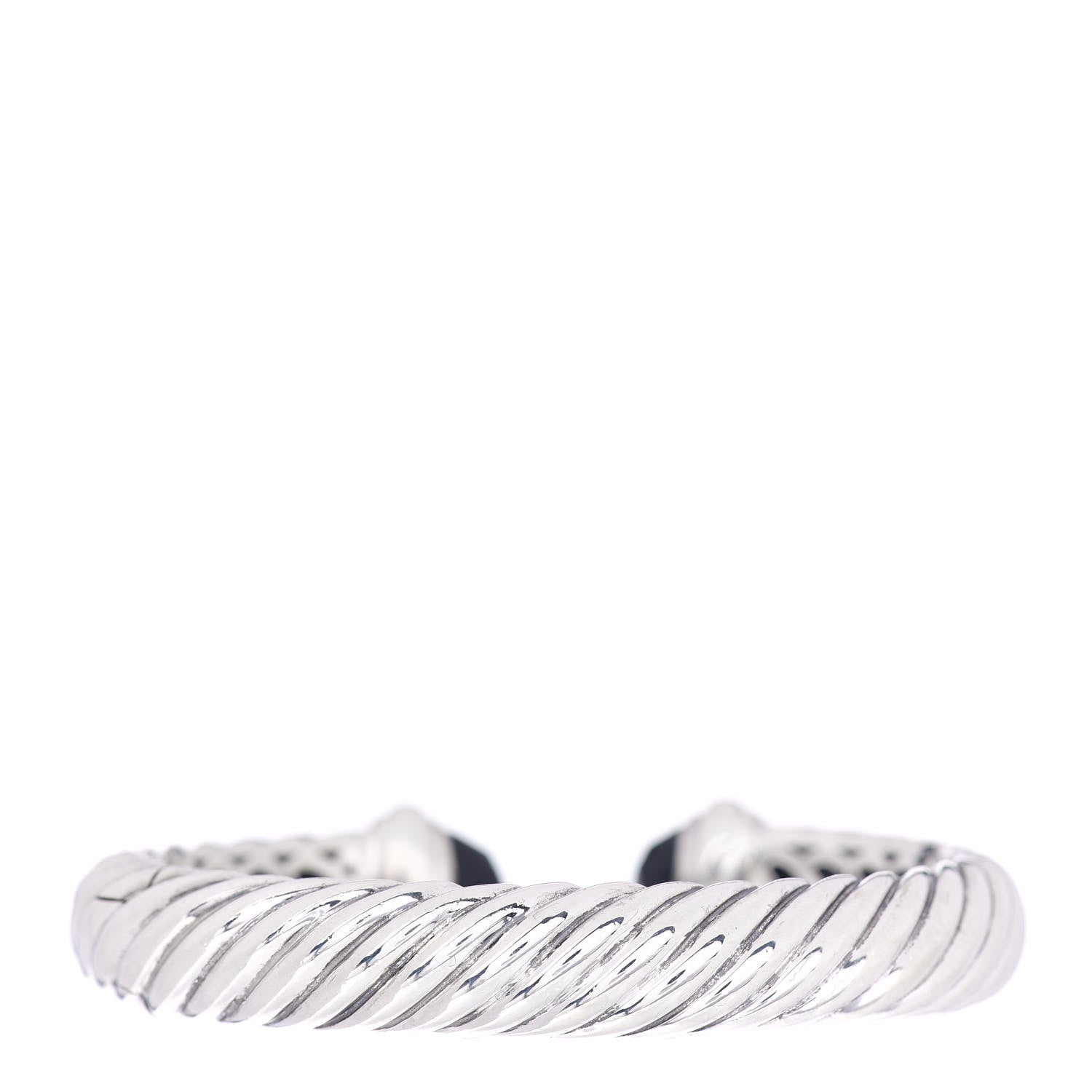 David Yurman Sterling Silver Black Onyx 10mm Waverly Bracelet 3 of 4