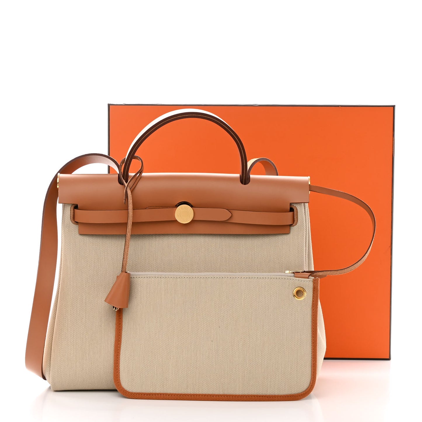 Vache Hunter Criss Viking Herbag Zip Retourne 31 PM Ecru Beige Naturel