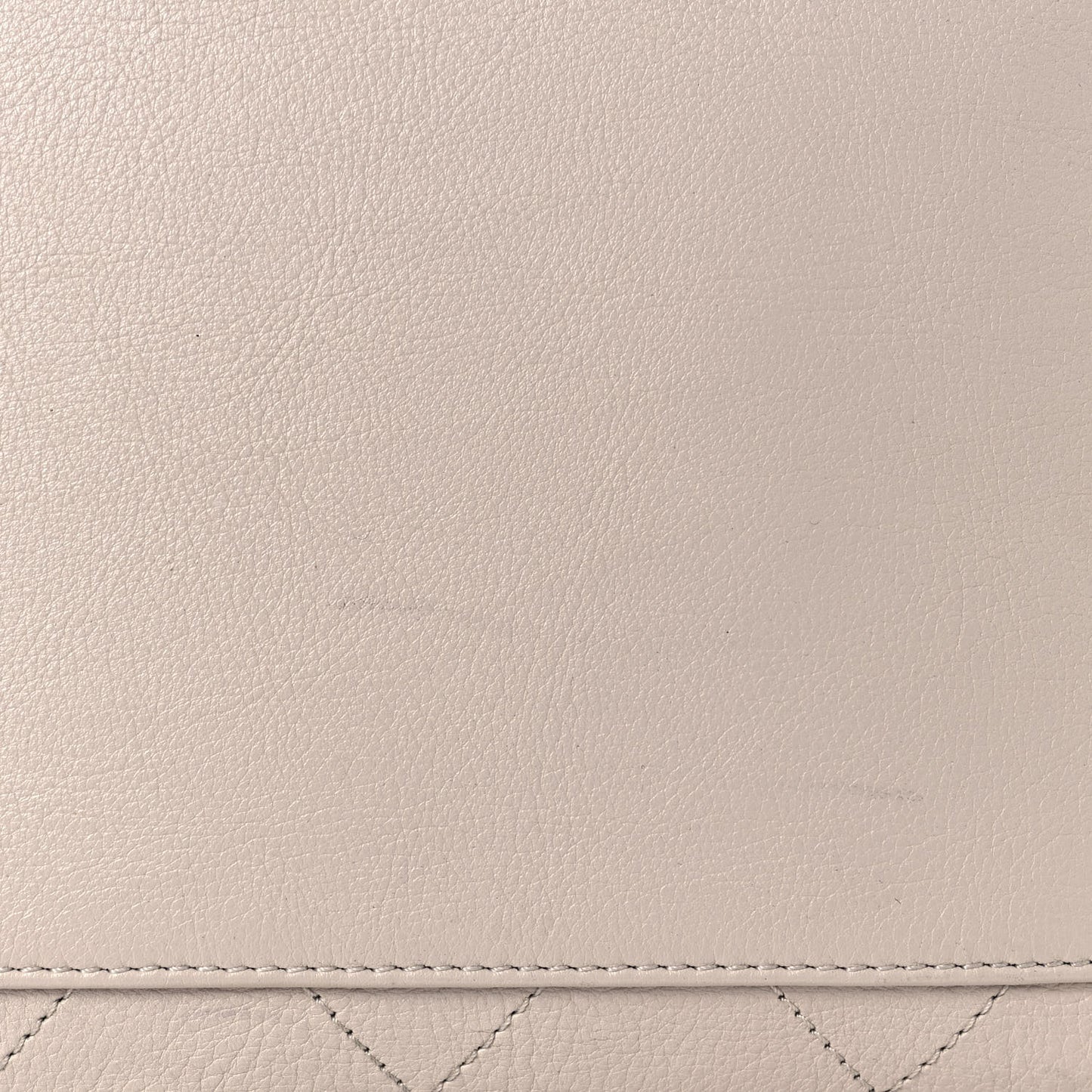 Calfskin Stitched Large Button Up Hobo Ivory Black