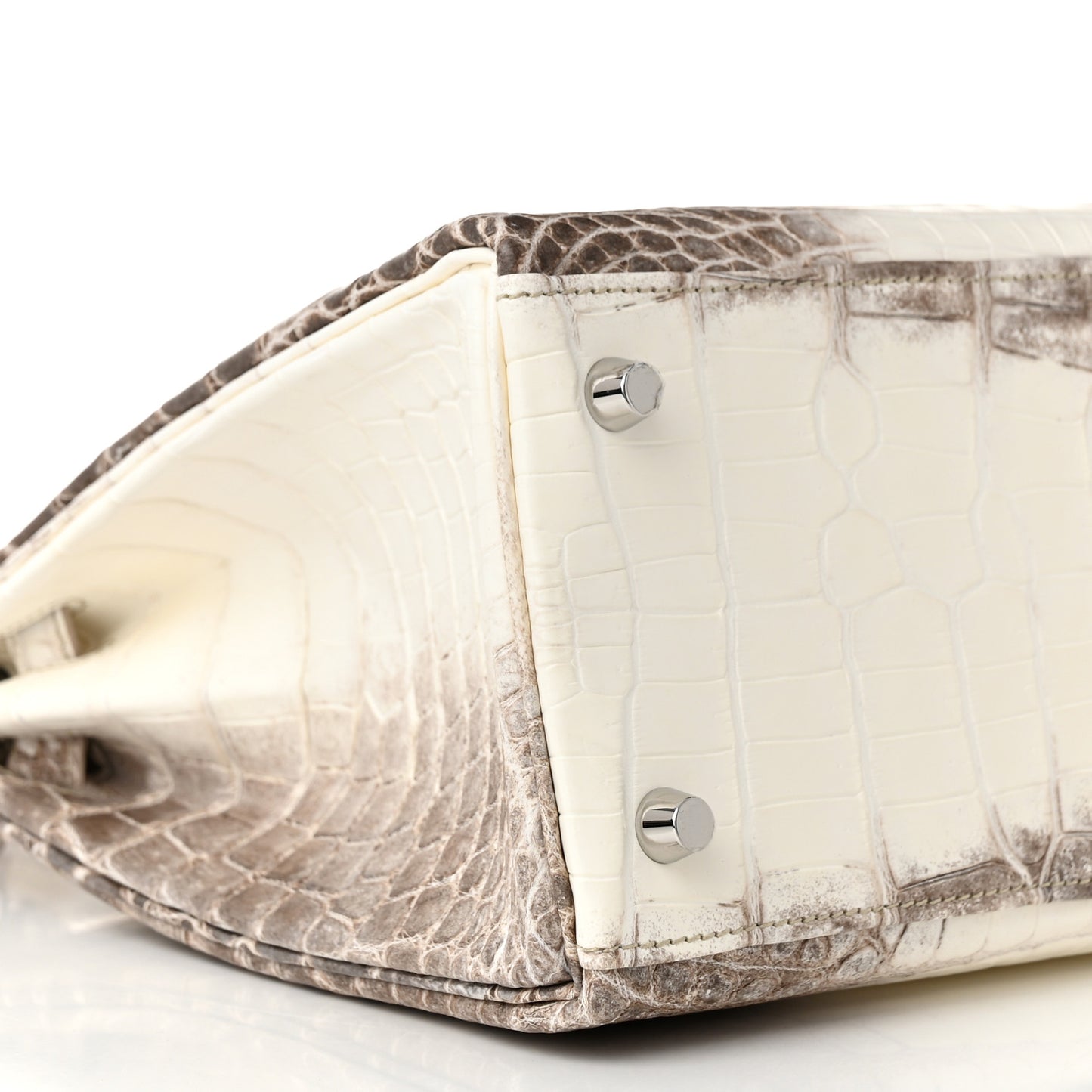 Matte Niloticus Crocodile Himalaya Kelly Retourne 28 White