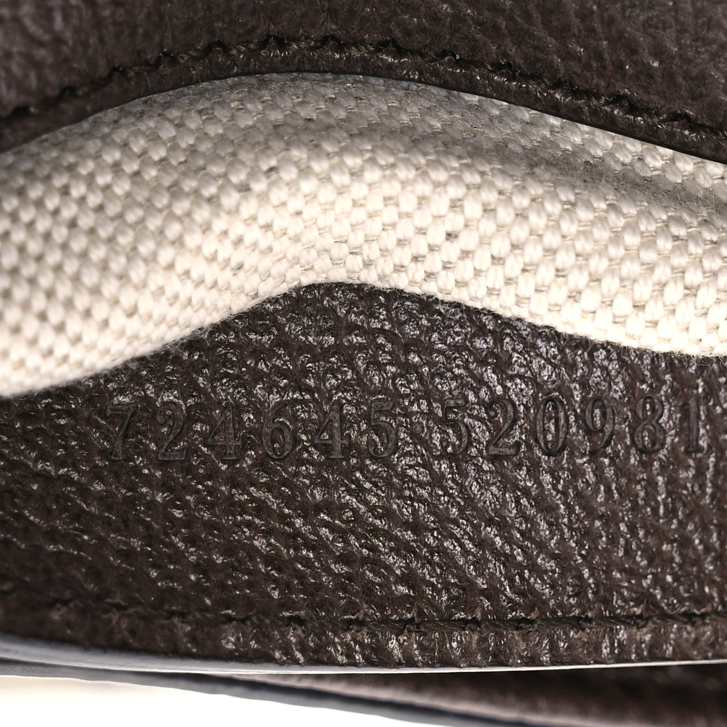 Gucci GG Supreme Monogram Textured Dollar Calfskin Mini Blondie Chain Shoulder Flap Bag Beige Ebony New Acero 8 of 11