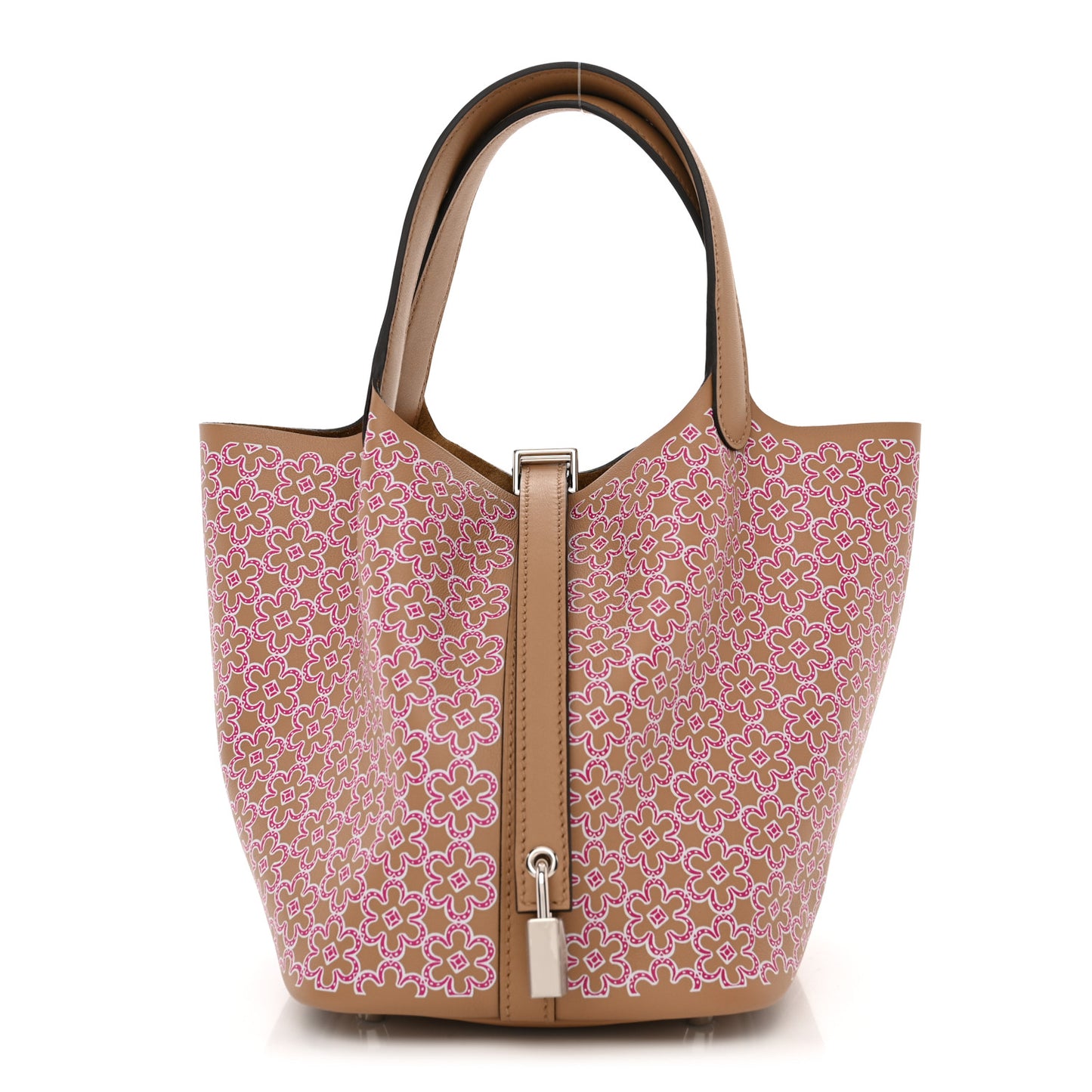 Swift Lucky Daisy Picotin Lock 18 PM Chai Rose White