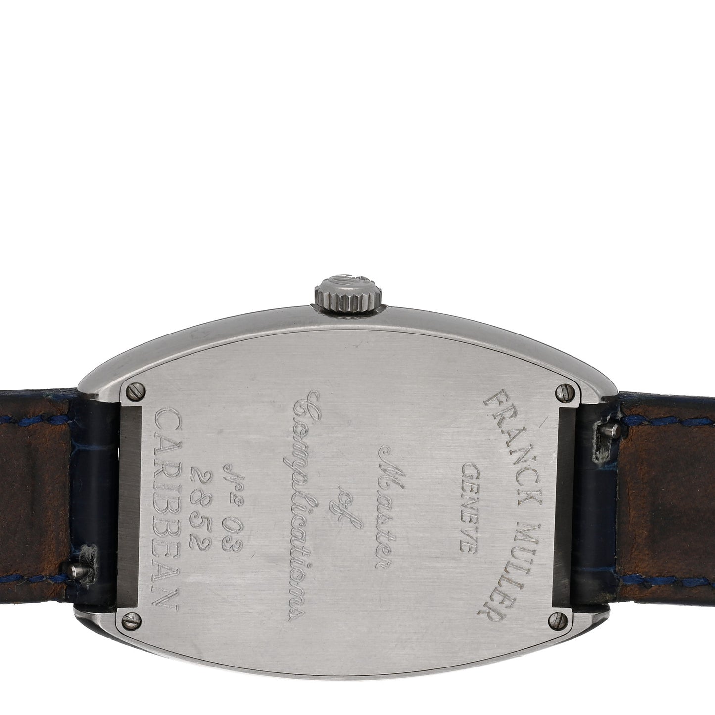 Stainless Steel Alligator 31mm Curvex Caribbean Automatic Watch Blue 2852
