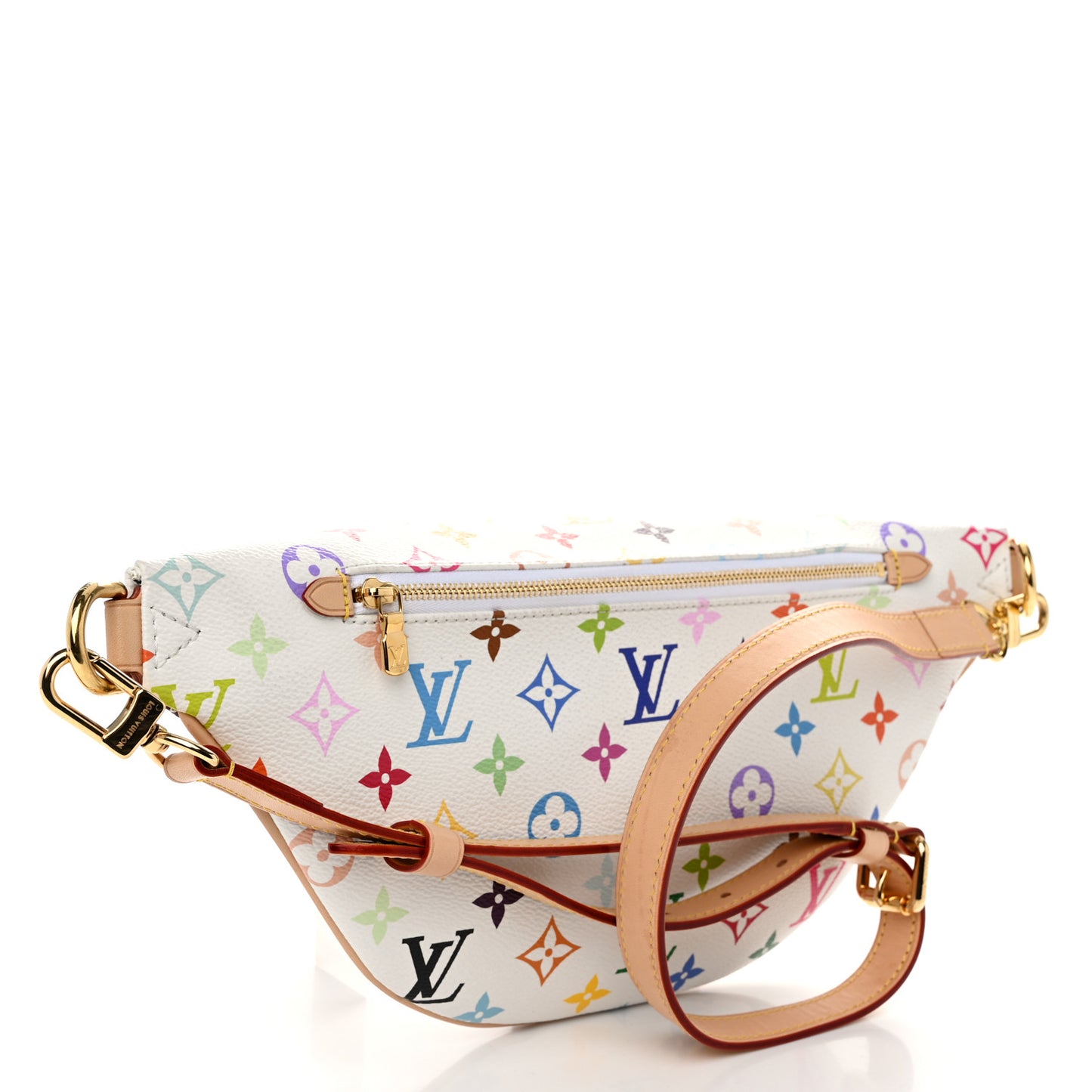 LV X TM Monogram Multicolor High Rise Bumbag White