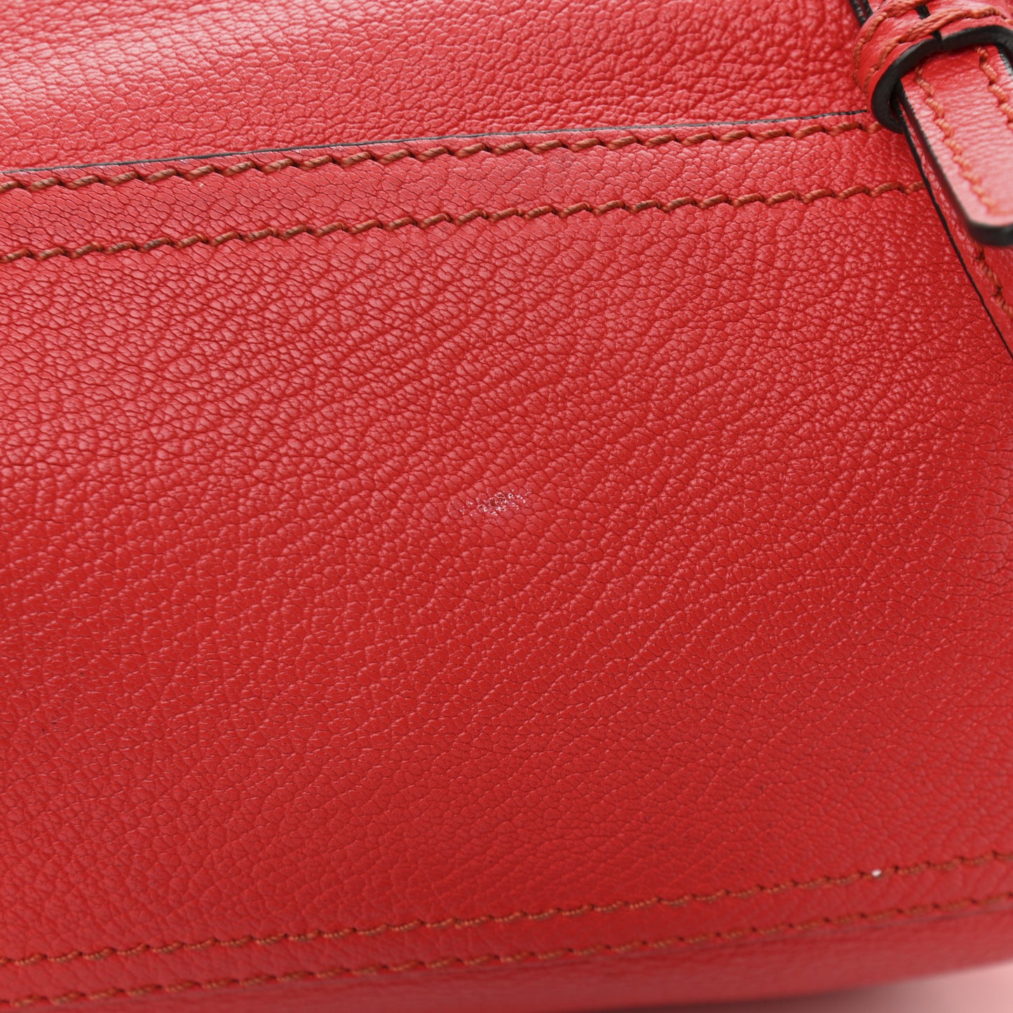 Sugar Goatskin Mini Pandora Red
