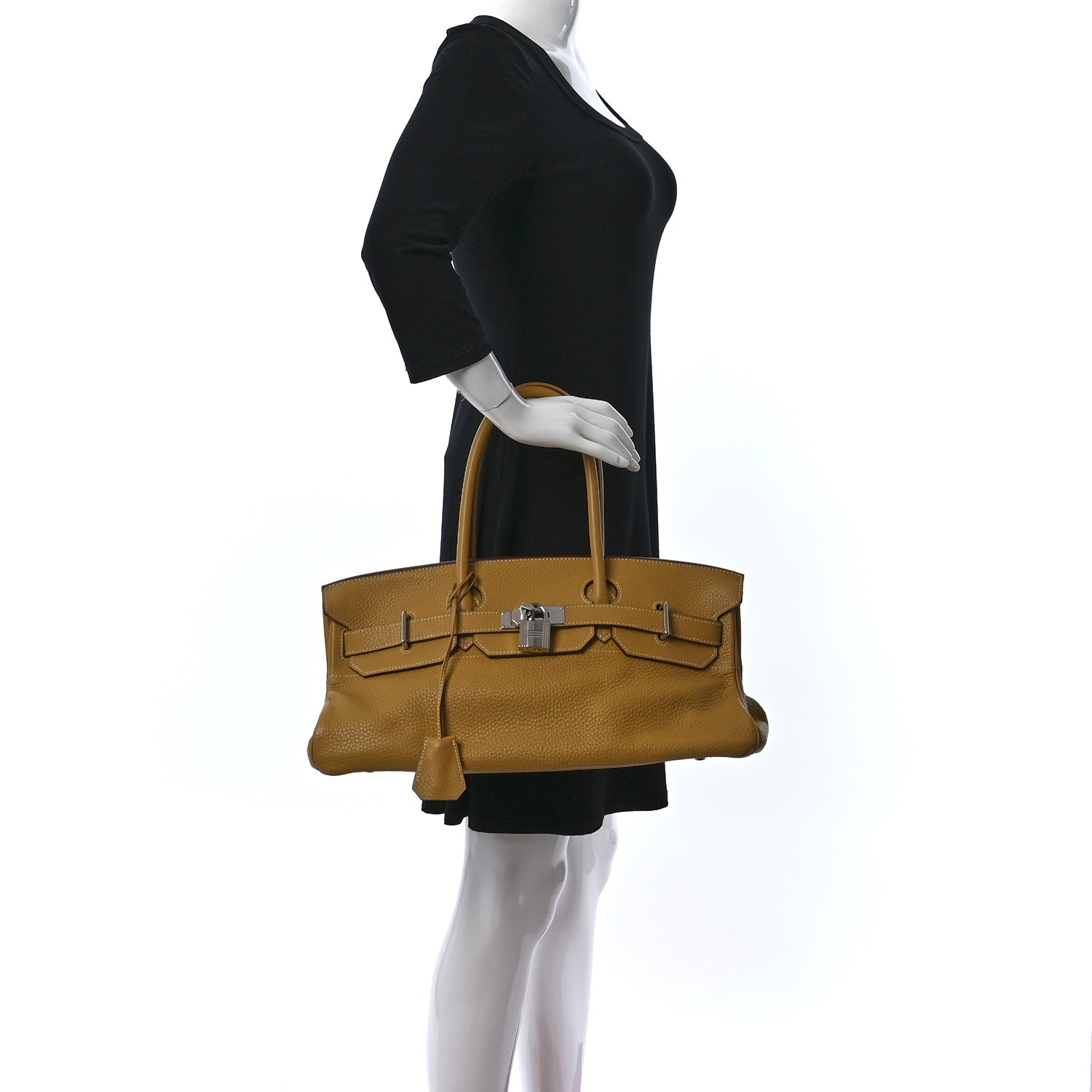 Hermes Taurillon Clemence JPG Shoulder Birkin 42 Curry 2 of 9