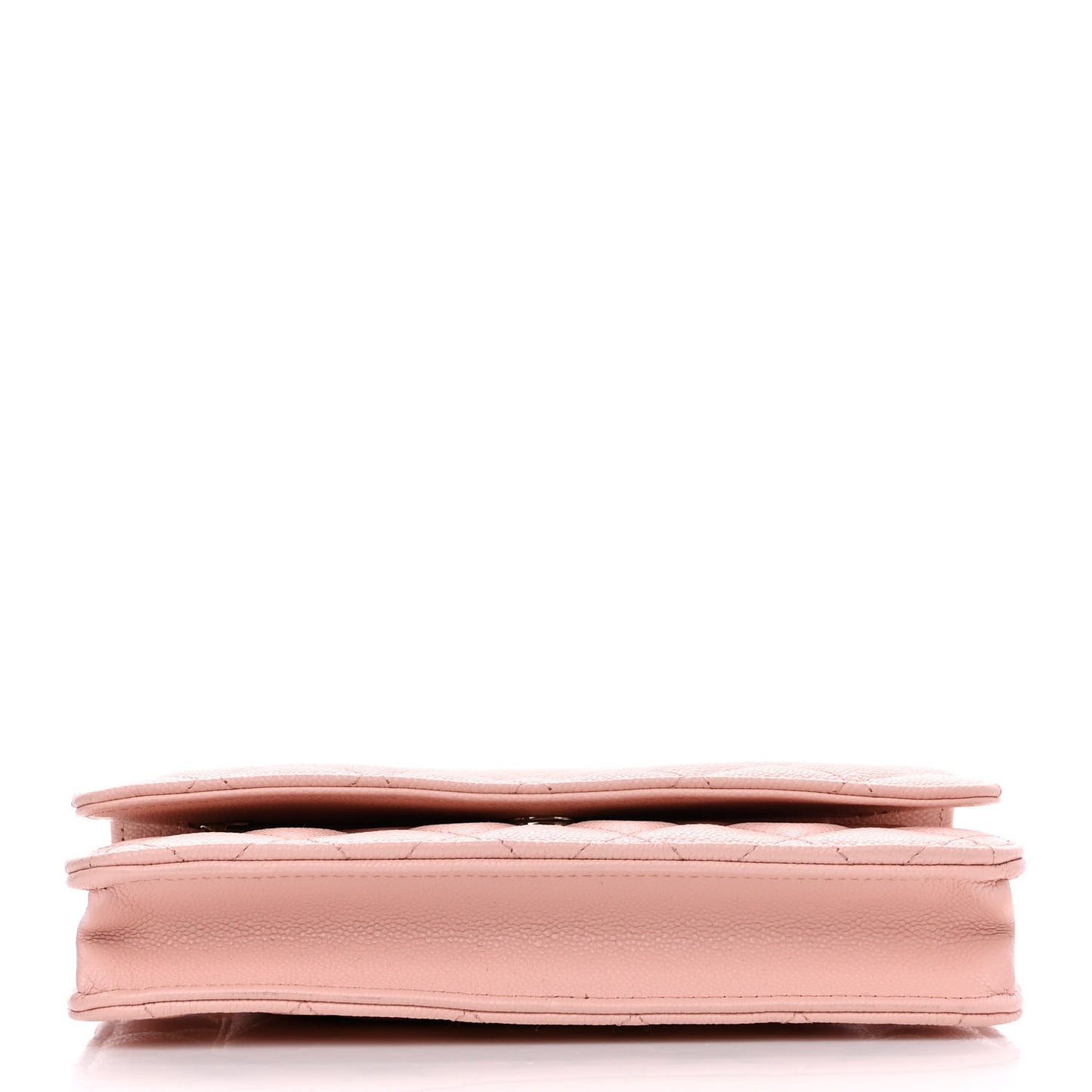 Caviar Quilted Wallet on Chain WOC Light Pink