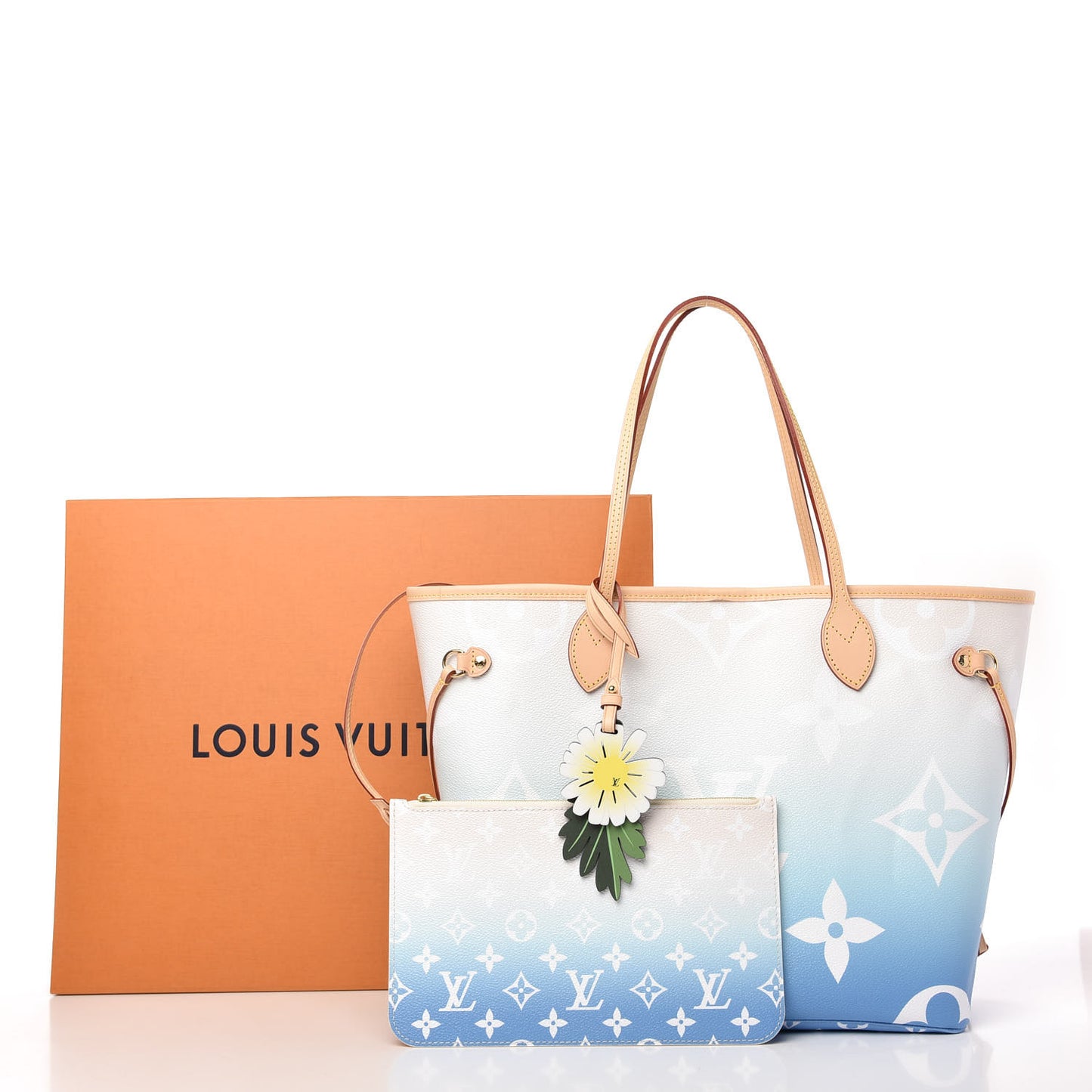 Monogram Giant By The Pool Neverfull MM Blue