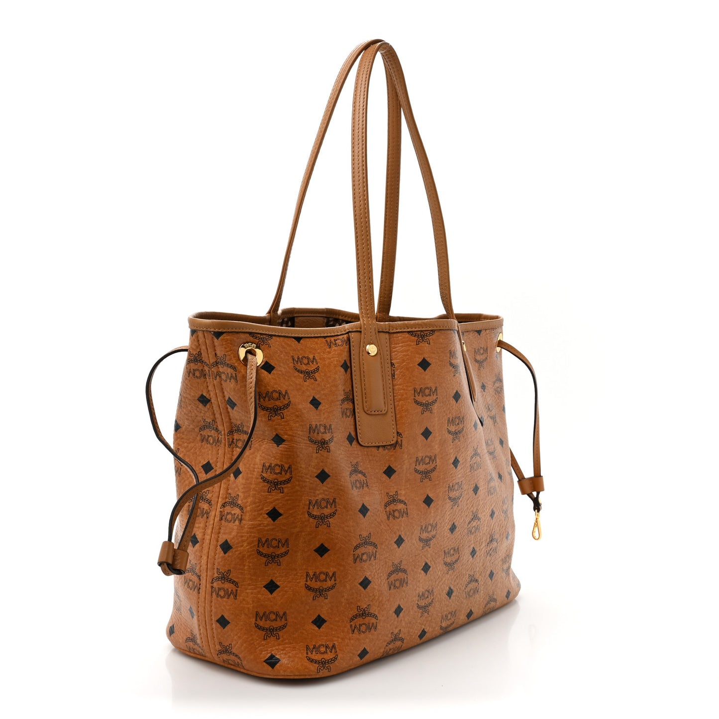 Visetos Medium Liz Reversible Shopper Tote Cognac