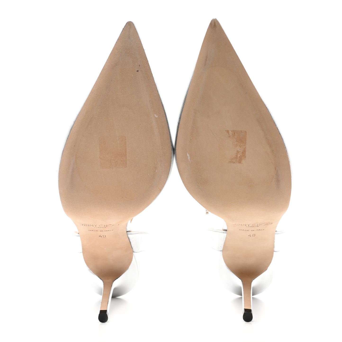 Metallic Calfskin Birtie 85 Pumps 40 Silver