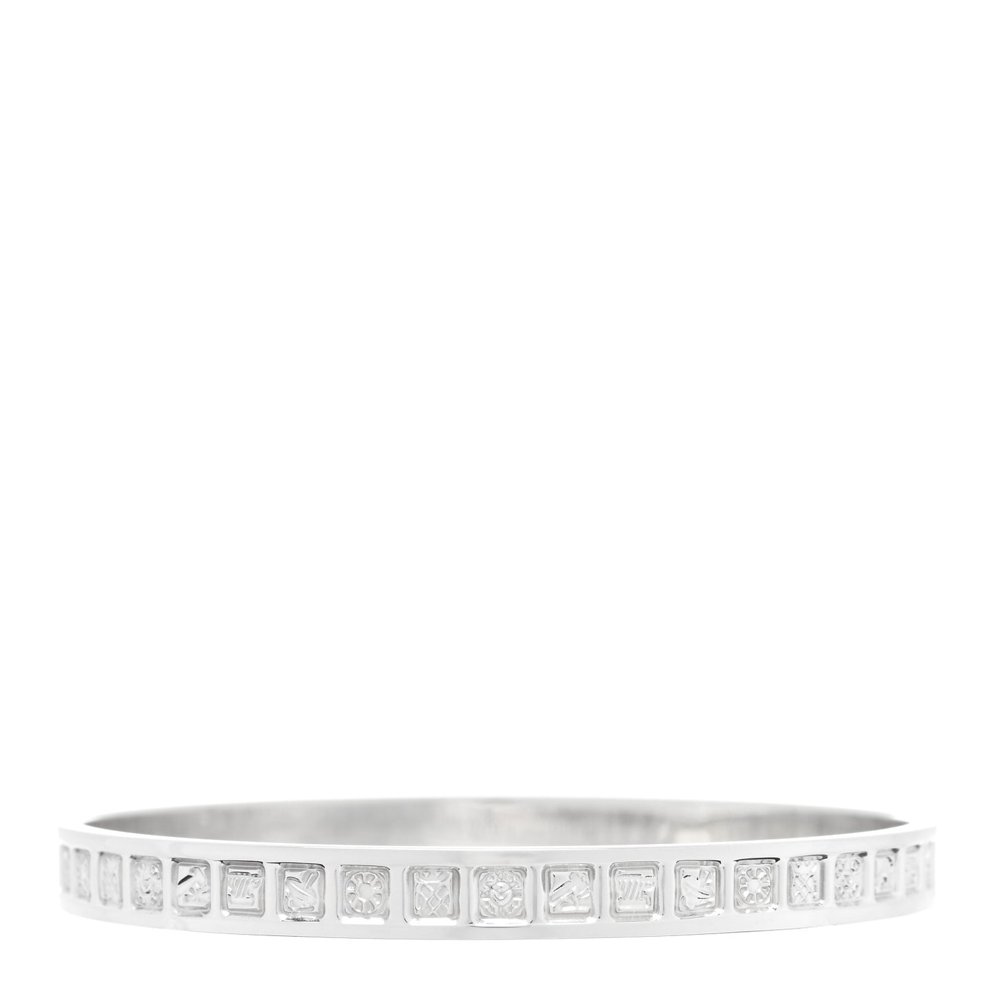 Sterling Silver Makers Mark Bangle Bracelet