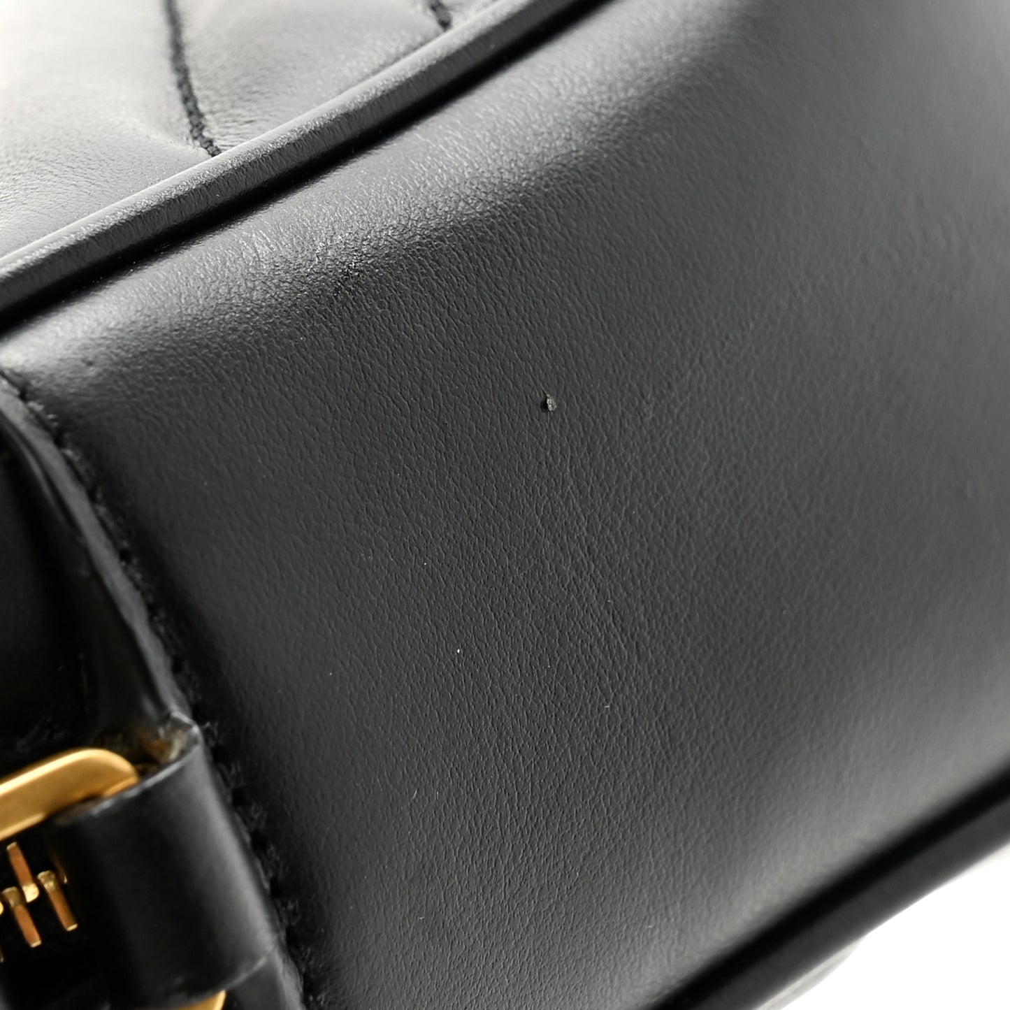 Calfskin Matelasse Monogram Lou Camera Bag Black