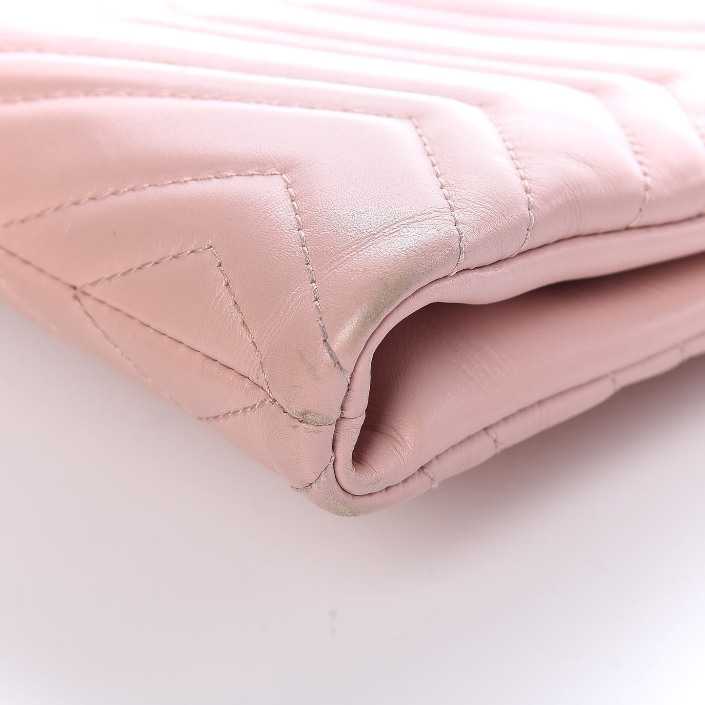 Calfskin Matelasse GG Marmont Double Zip Chain Bag Perfect Pink