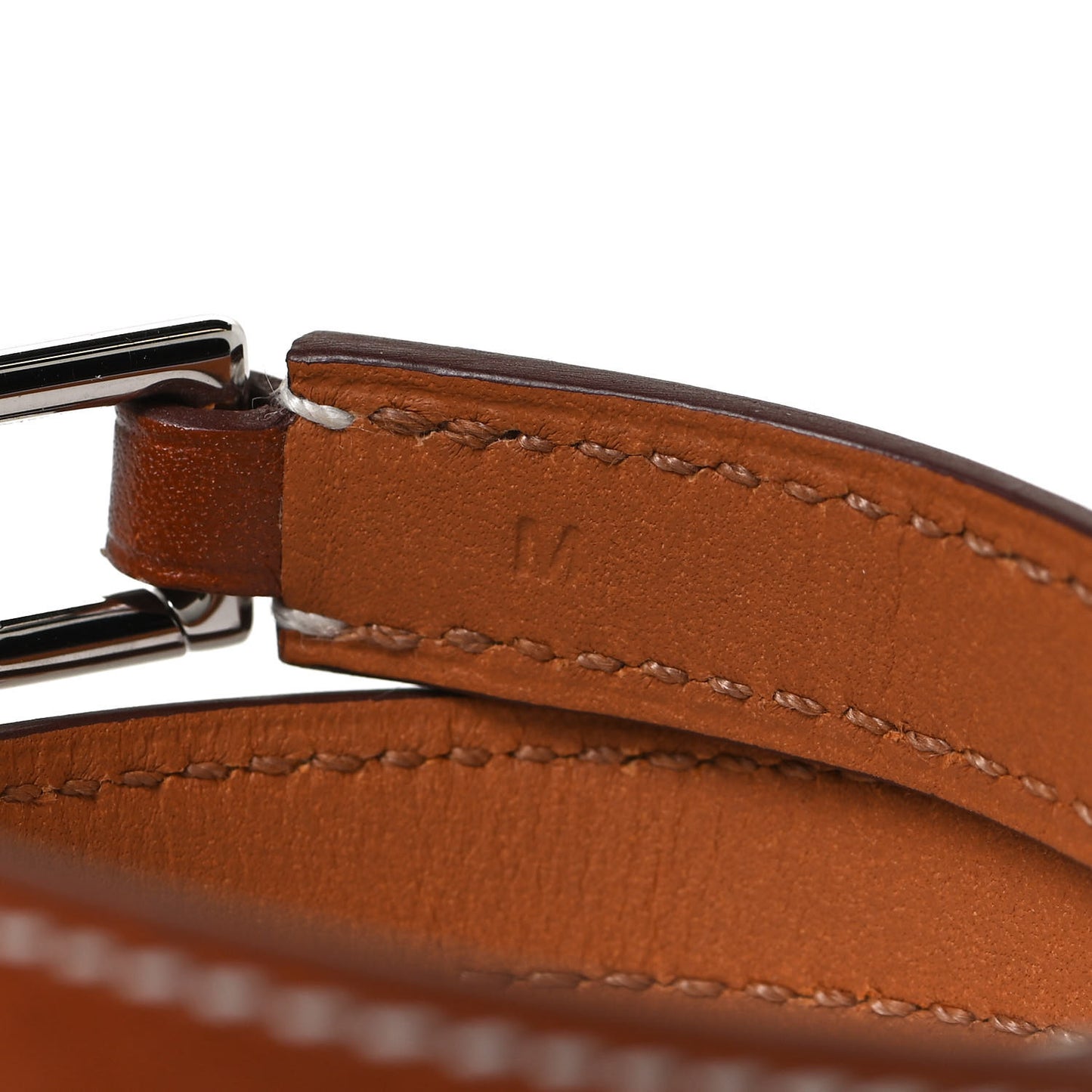 Natural Tadelakt Rivale Double Tour Bracelet M Fauve