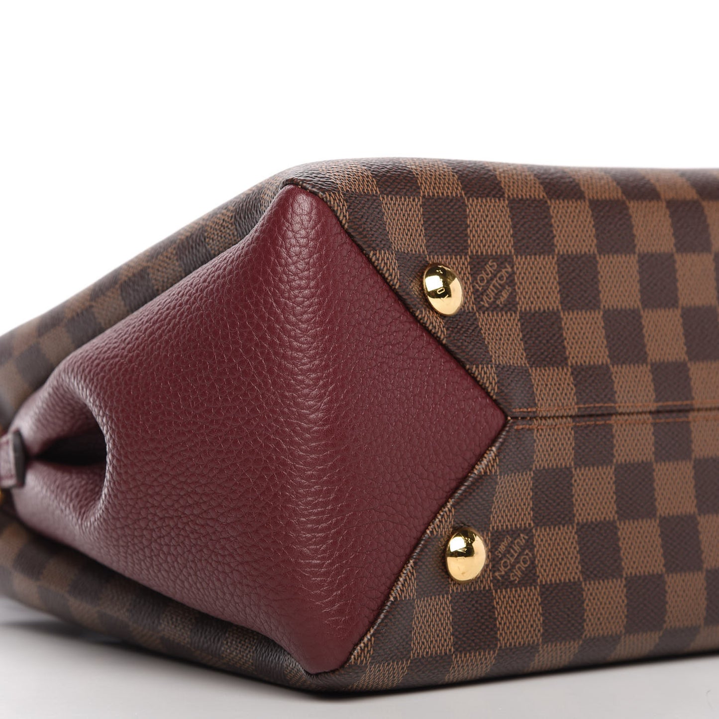 Damier Ebene Cuir Taurillon Brittany Bordeaux
