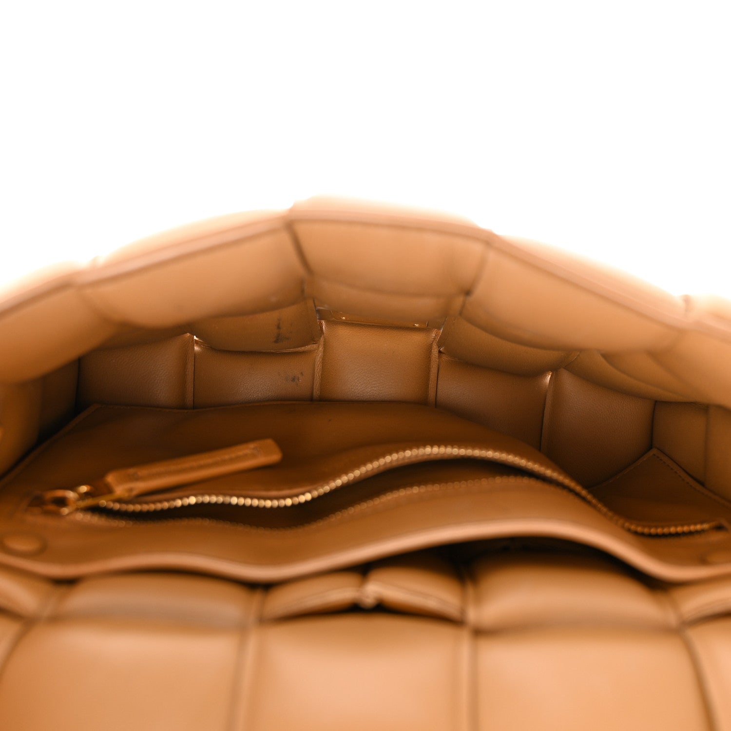 Bottega Veneta BOTTEGA VENETA Nappa Maxi Intreccio Padded Cassette Crossbody Bag Caramel 5 of 15