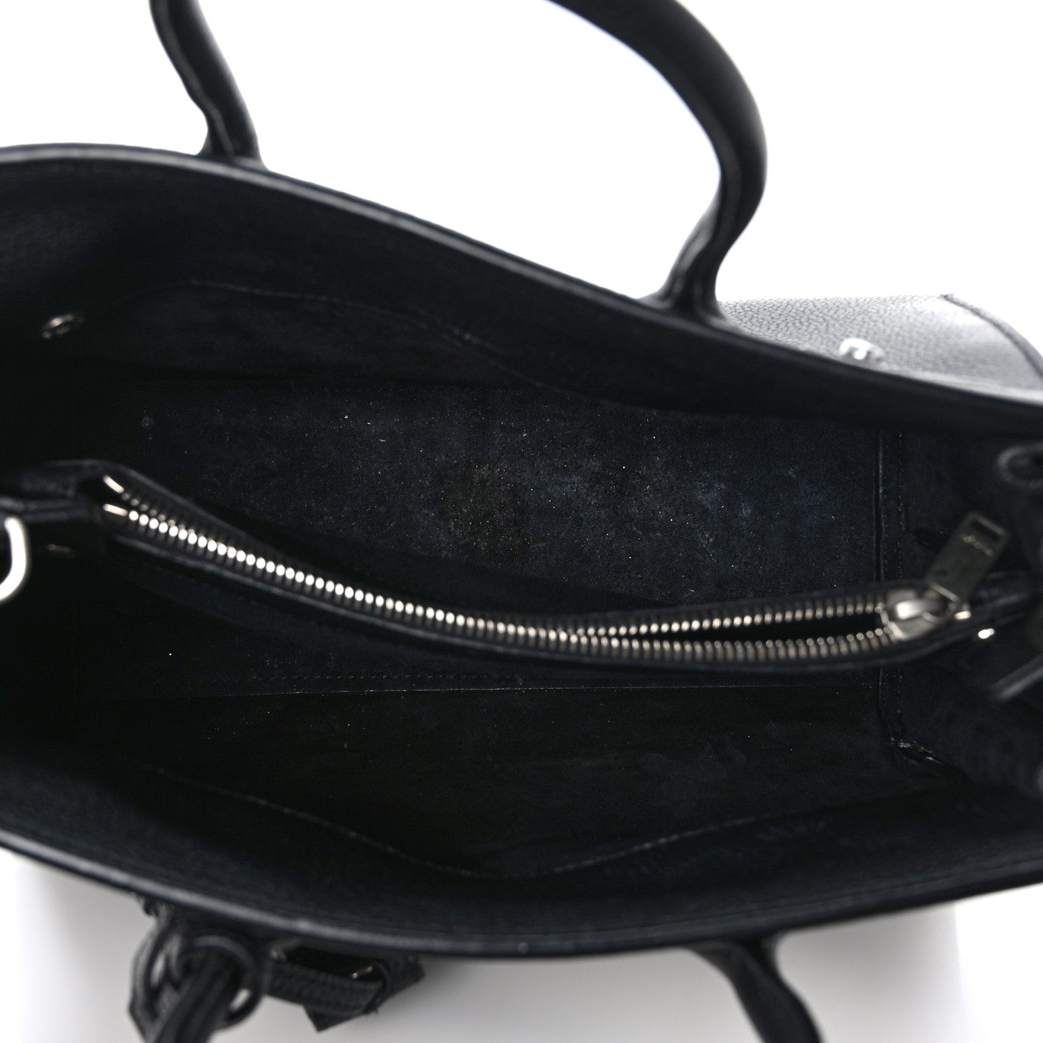 Saint Laurent Grained Calfskin Baby Sac De Jour Souple Black 5 of 11