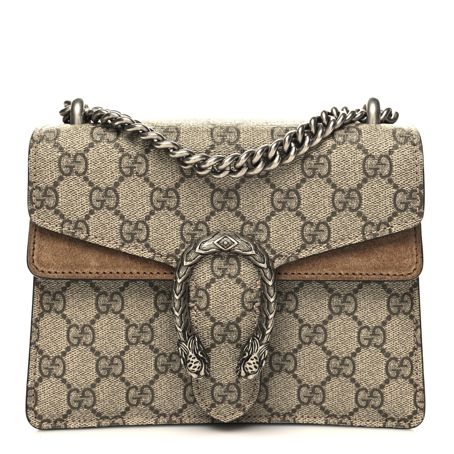 GG Supreme Monogram Mini Dionysus Shoulder Bag Taupe
