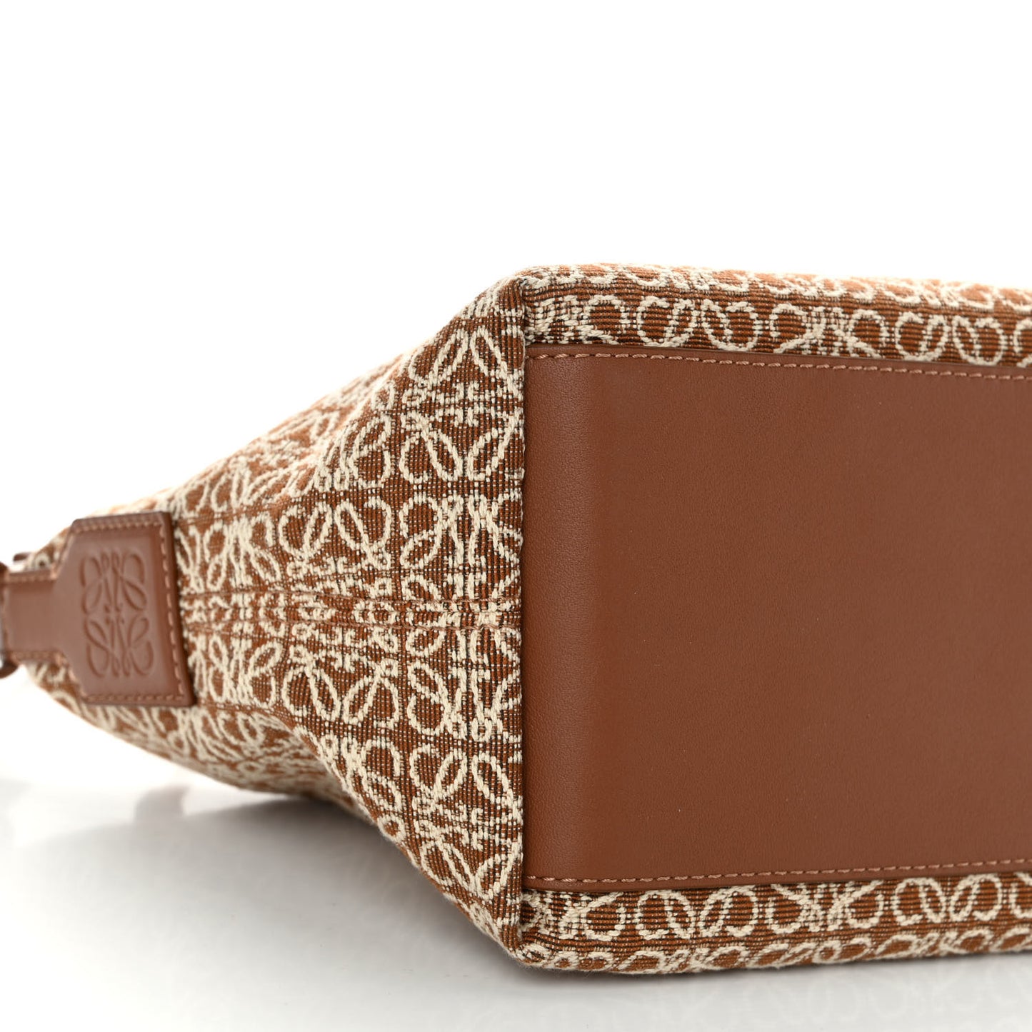 Jacquard Anagram Calfskin Small Cubi Bag Tan Pecan