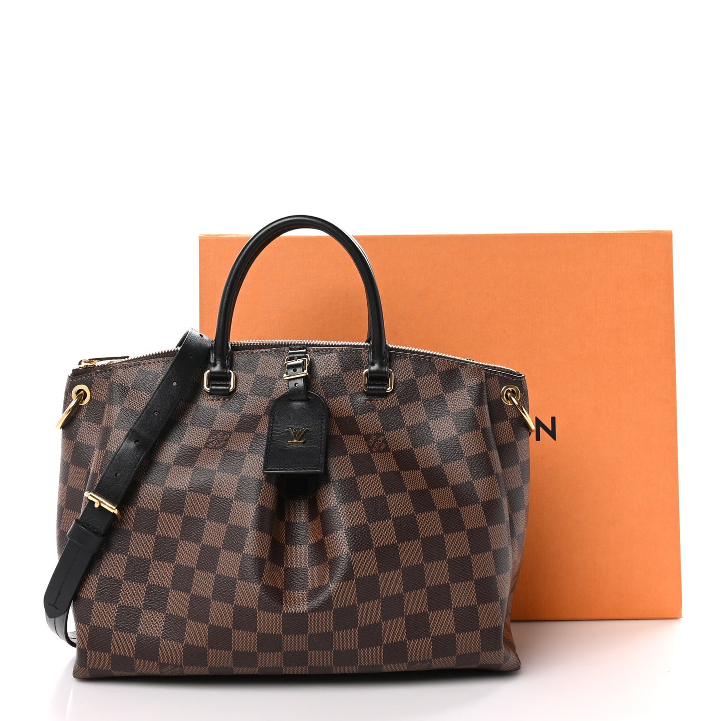 Damier Ebene Odeon Tote MM Black