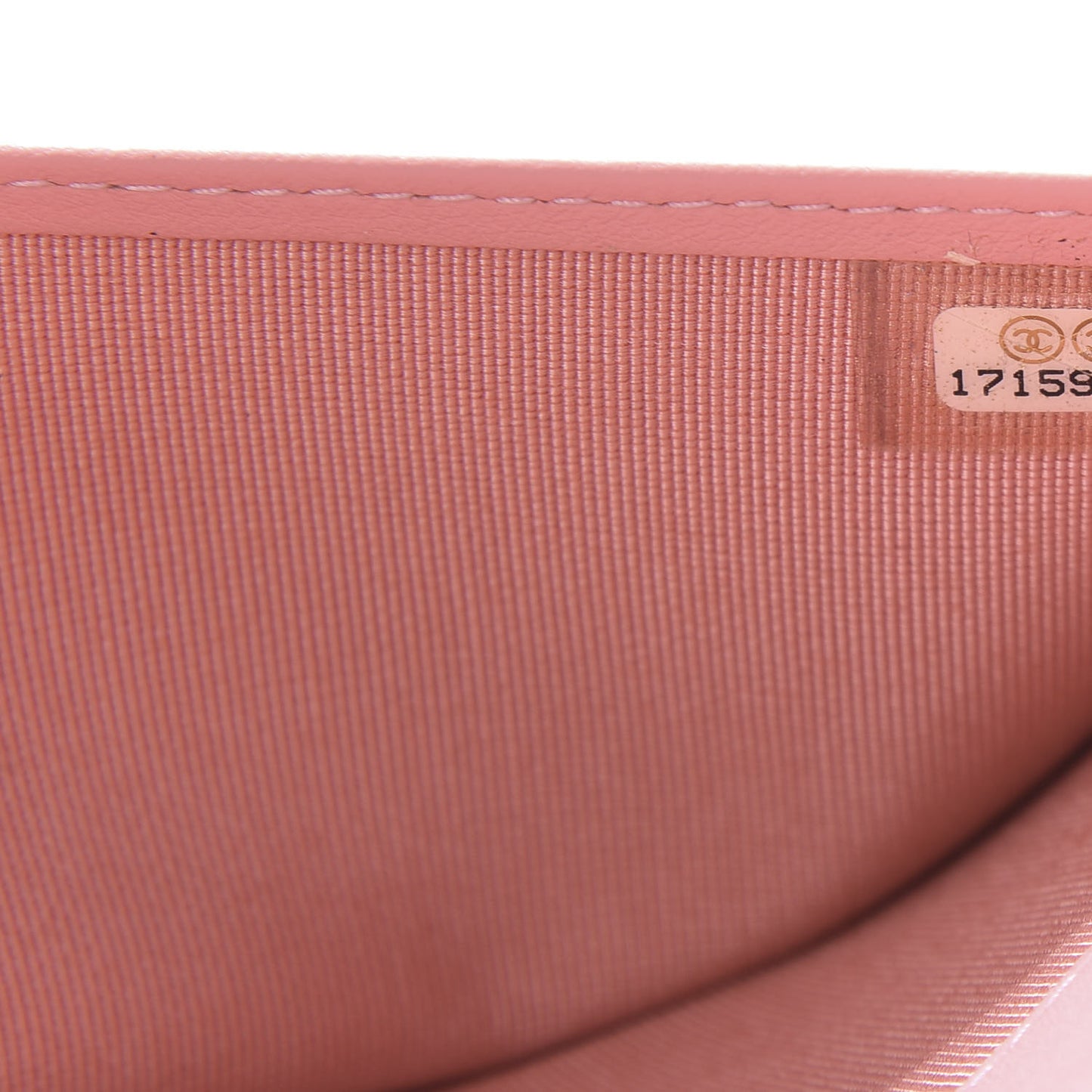 Patent Calfskin Quilted Flap Wallet Pink