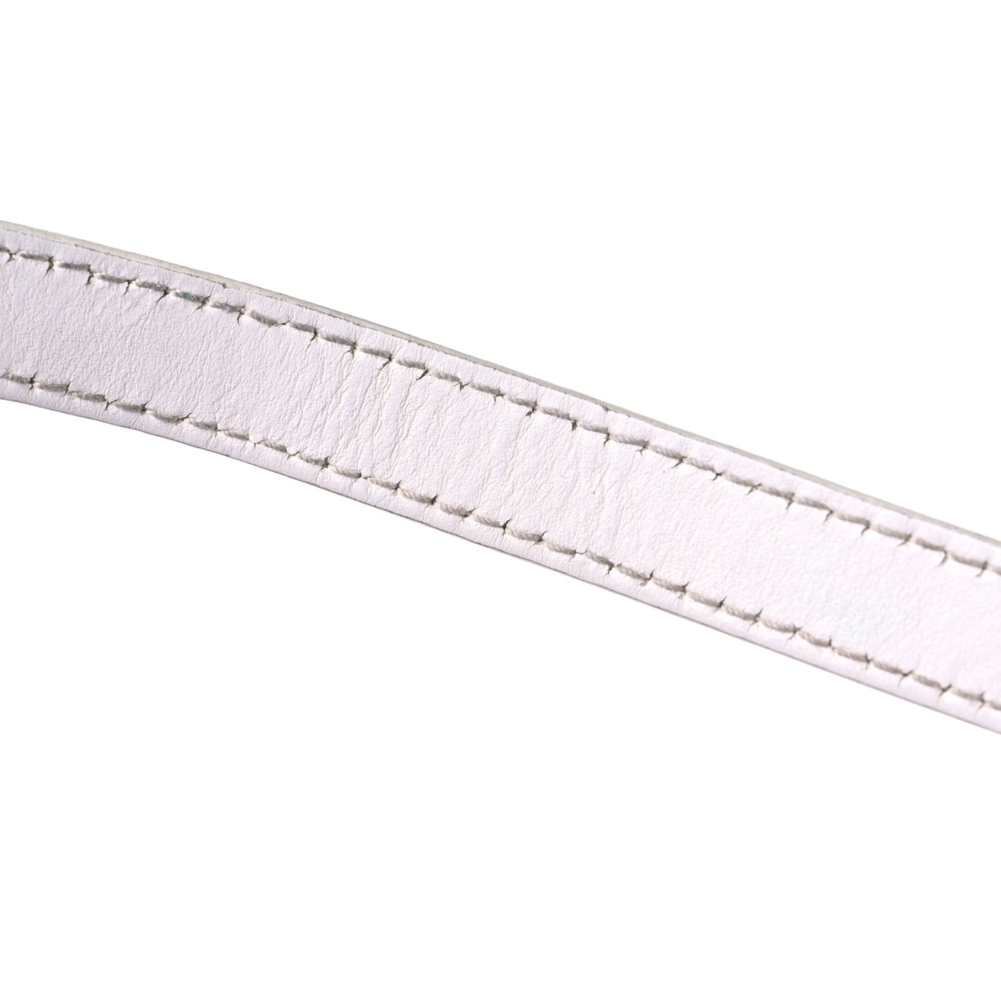 Calfskin Lipstick Logo XXS Ville Top Handle Bag White