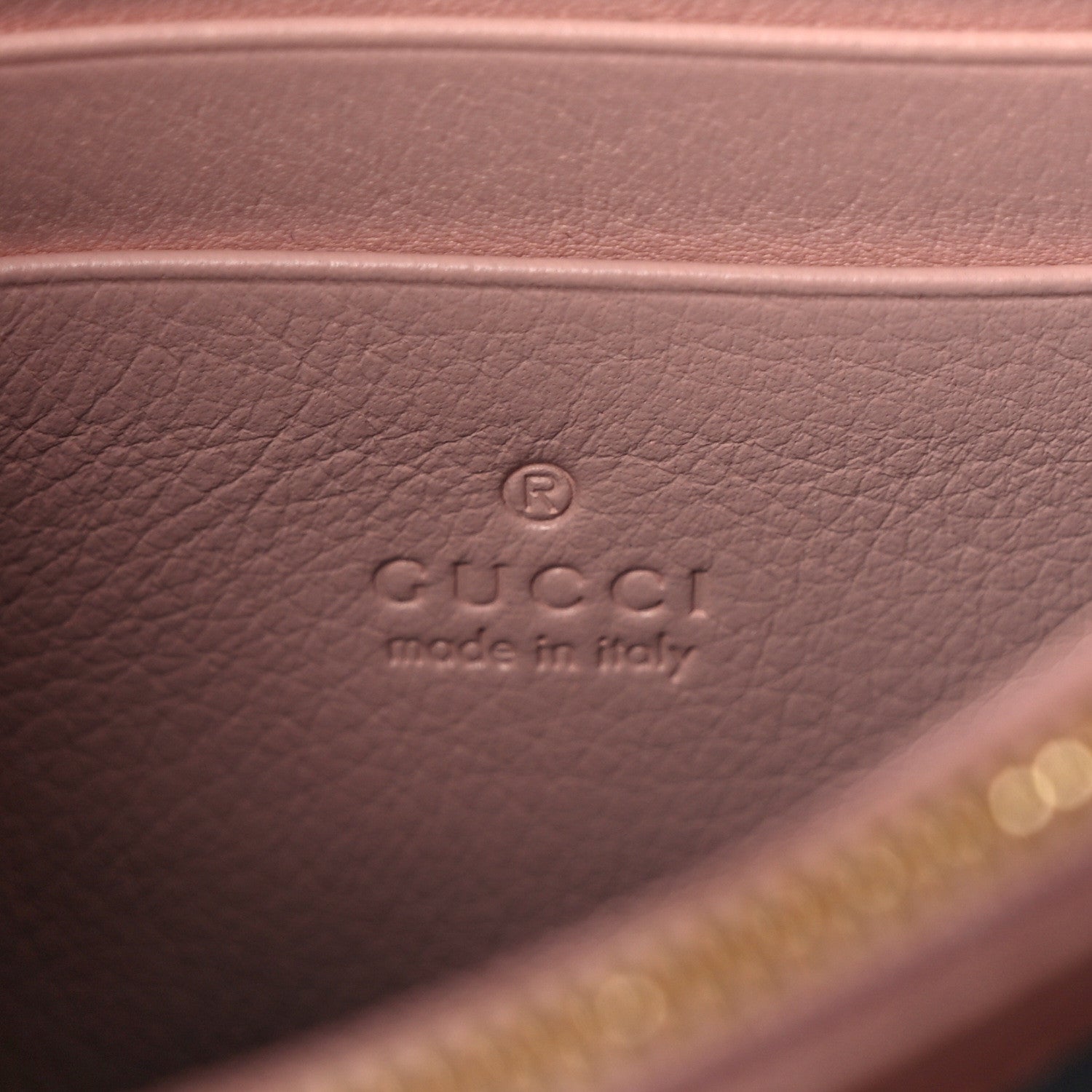 Gucci Roxy Calfskin Medium Blondie Chain Wallet Powder Pink 6 of 8