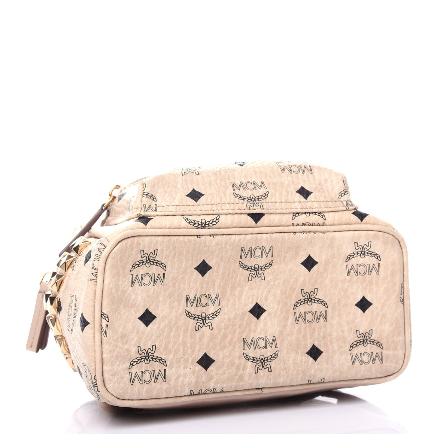 Visetos Small Side Stud Stark Backpack Beige