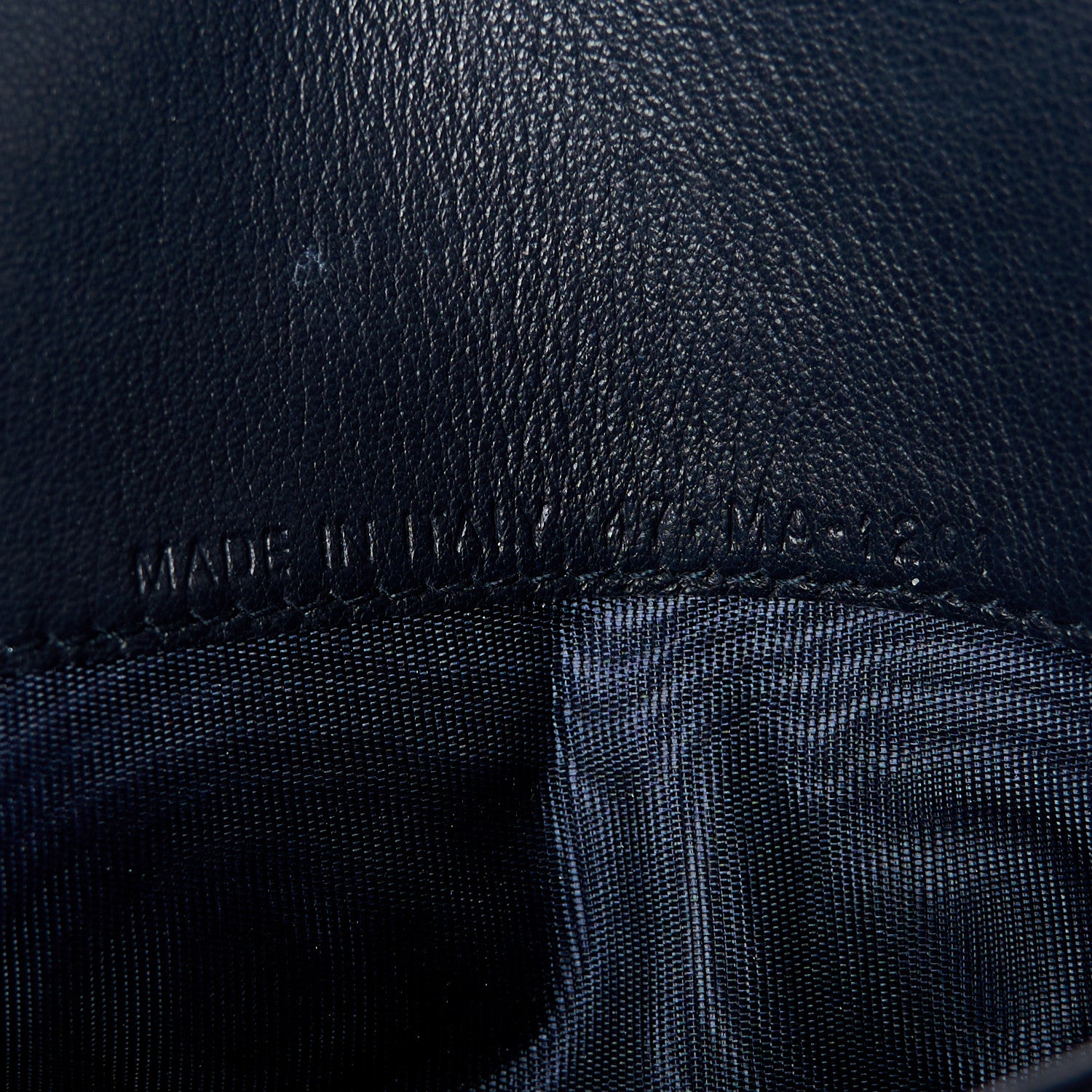 Christian Dior Oblique Saddle Chain Long Wallet Blue 8 of 15