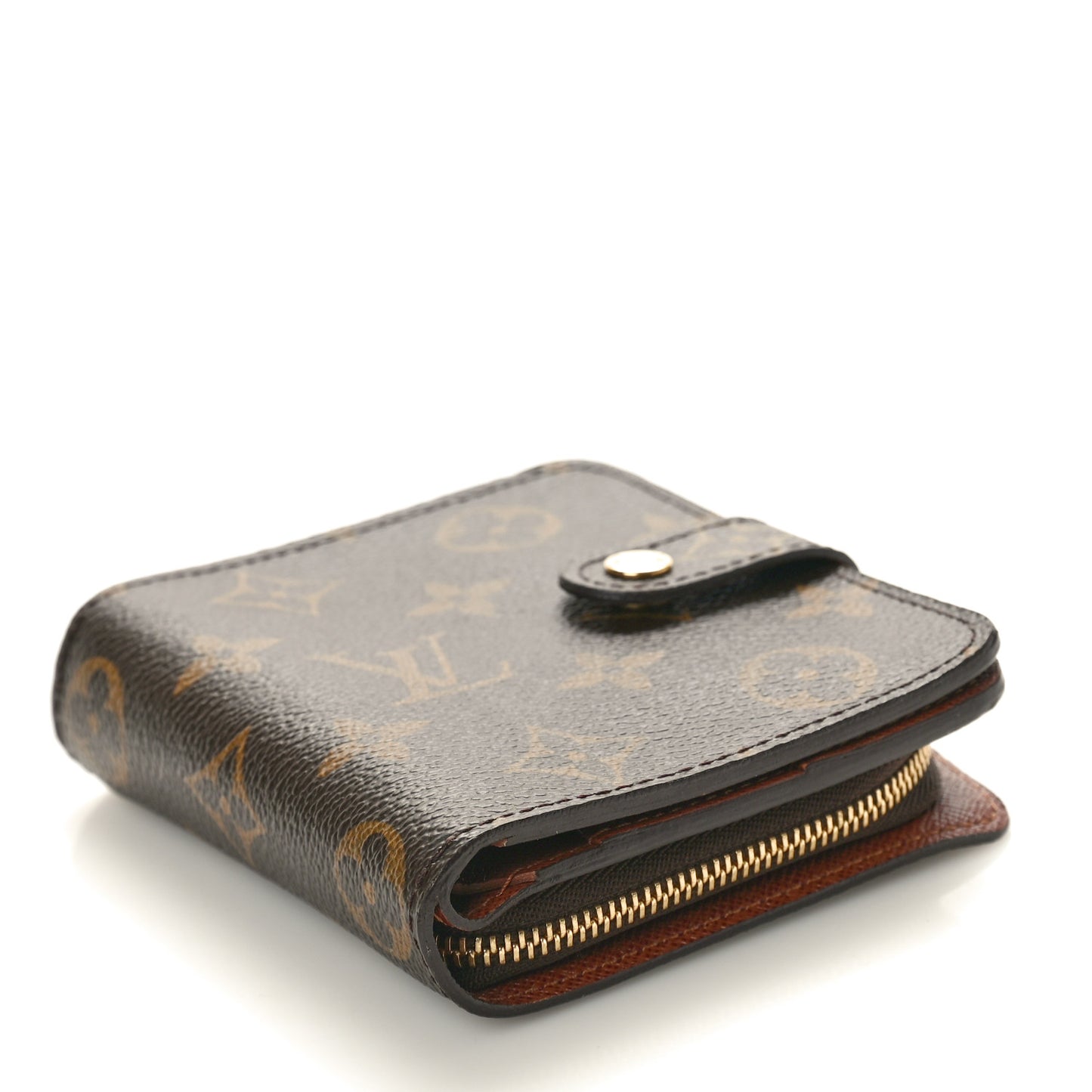 Monogram Compact Zippe Zipped Wallet