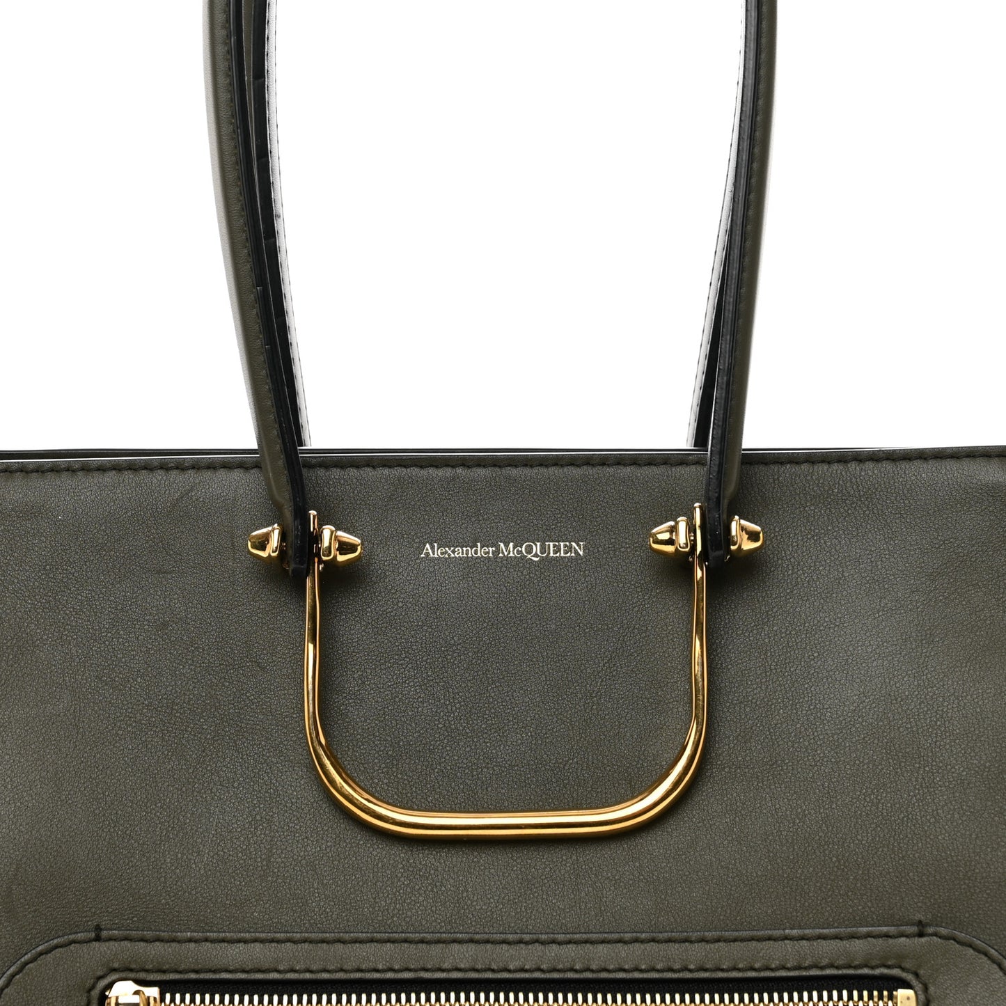 Calfskin The Tall Story Shoulder Bag Khaki
