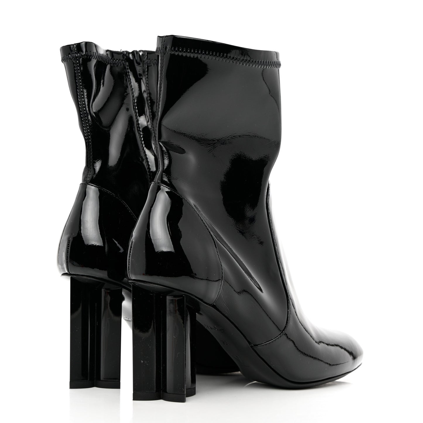 Patent Uniformes Silhouette Ankle Boots 36 Black