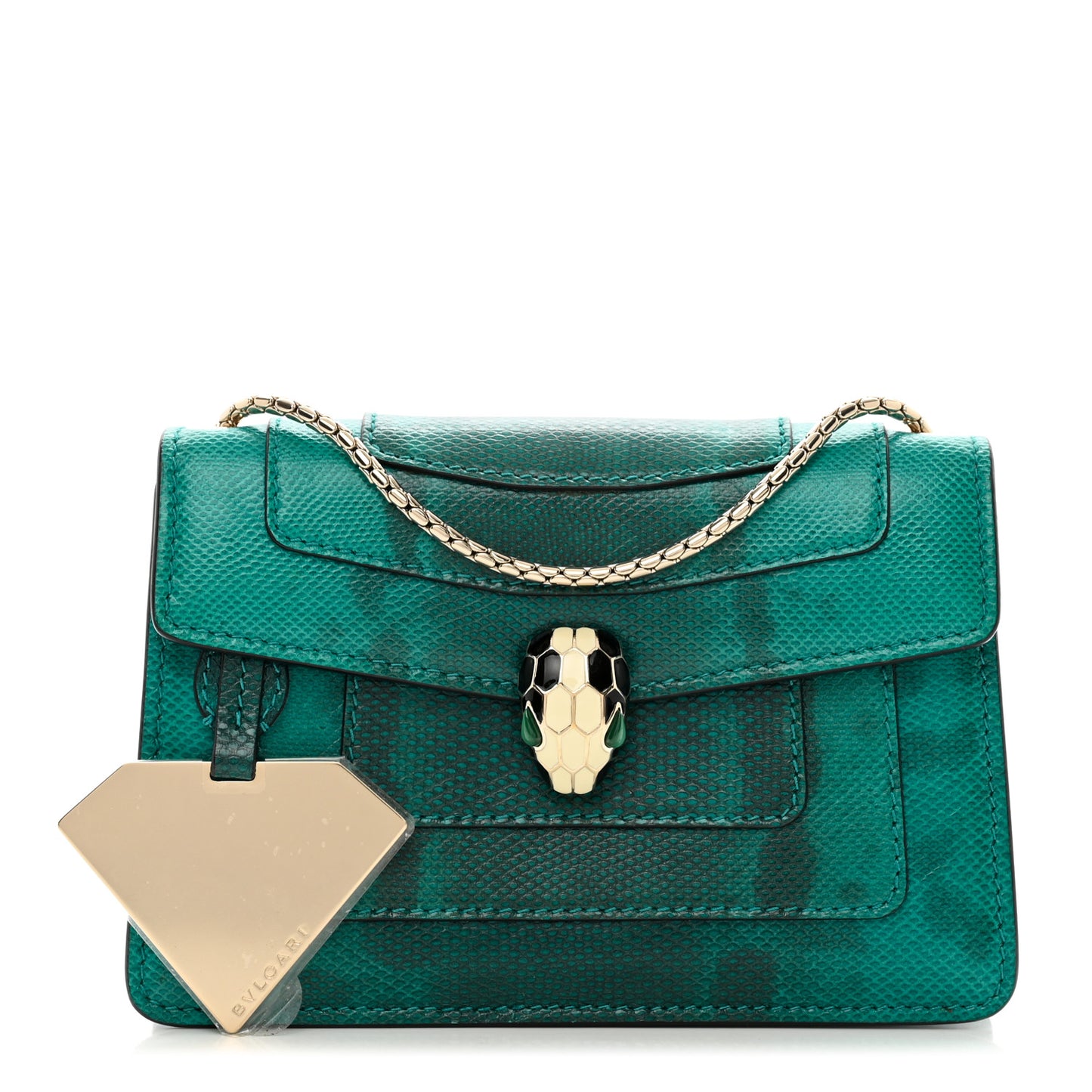 Karung Serpenti Forever Crossbody Emerald Green