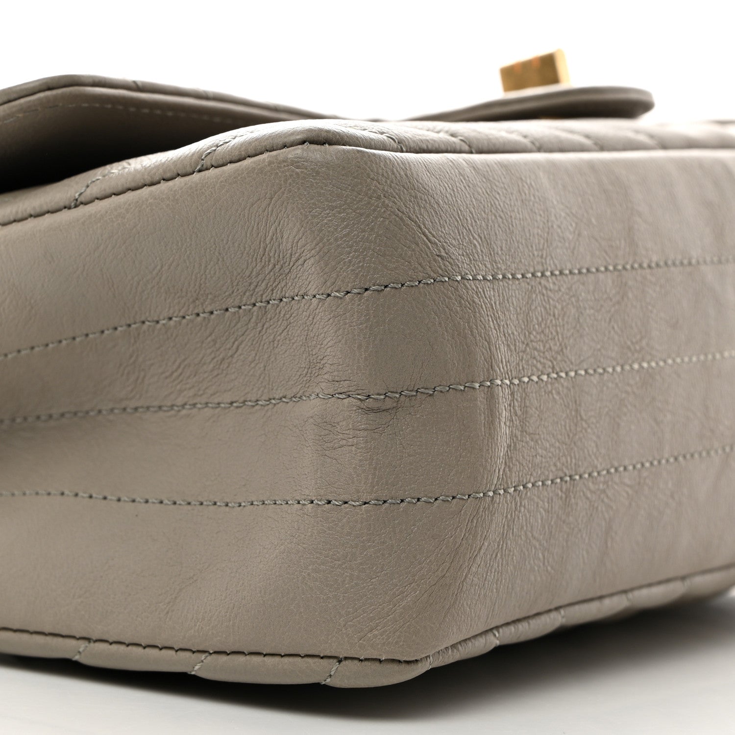Chanel Calfskin Chevron Quilted 2.55 Reissue 225 Flap Grey 9 of 10