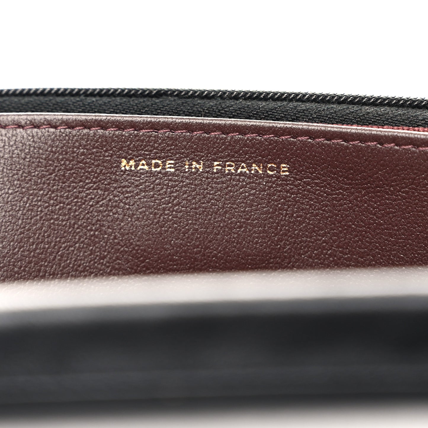 Lambskin Quilted Wallet On Chain WOC Black