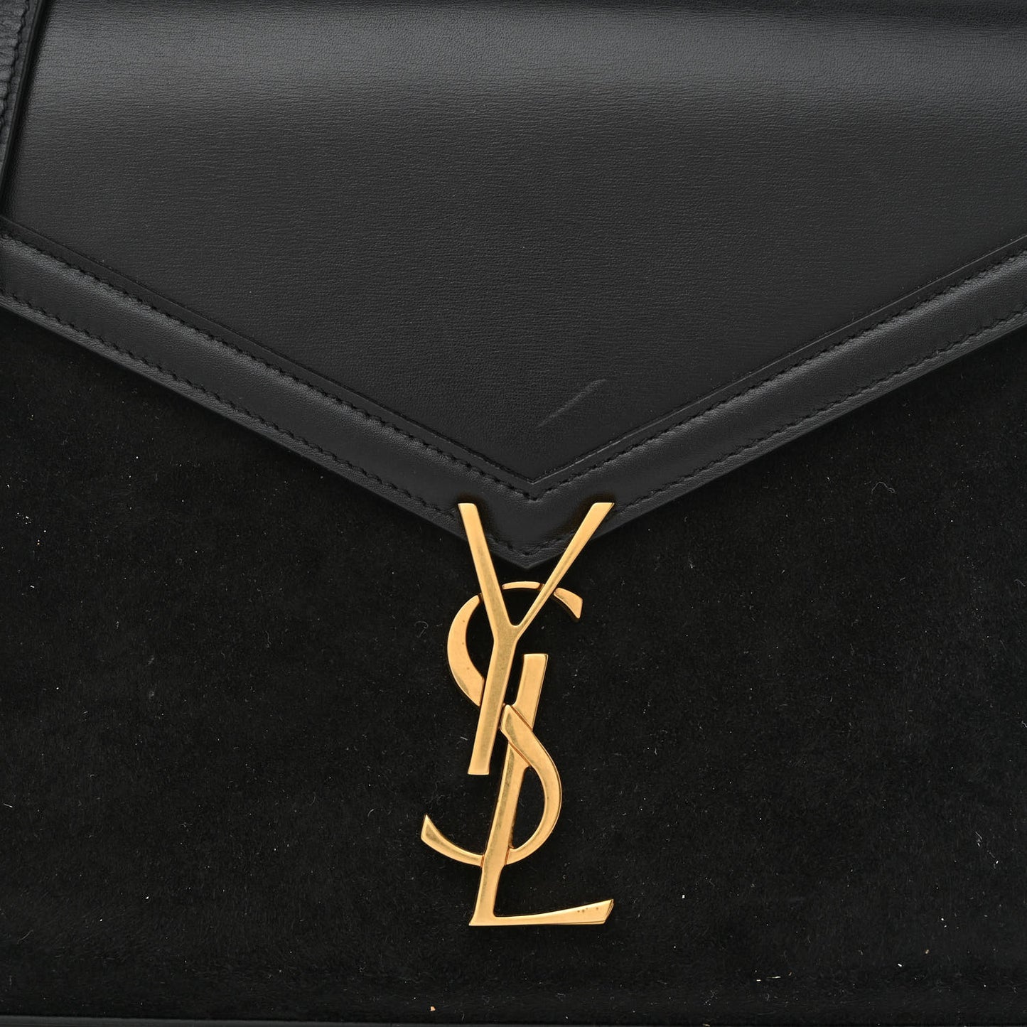 Kid Scamosciato Smooth Calfskin Medium Classic Monogram Cassandra Top Handle Black Rouge Legion