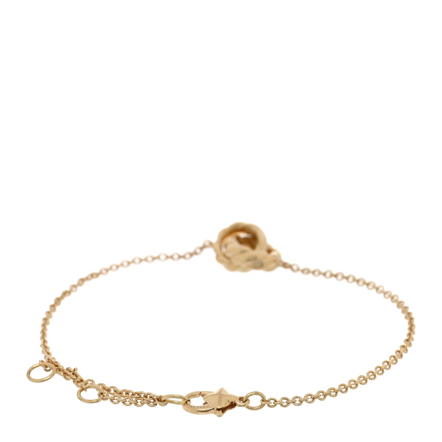 18K Yellow Gold Sculpted Cable Chain Bracelet