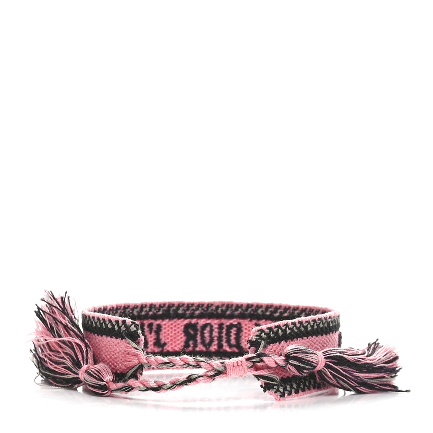 Woven Cotton J'Adior Friendship Bracelet Pink Multicolor