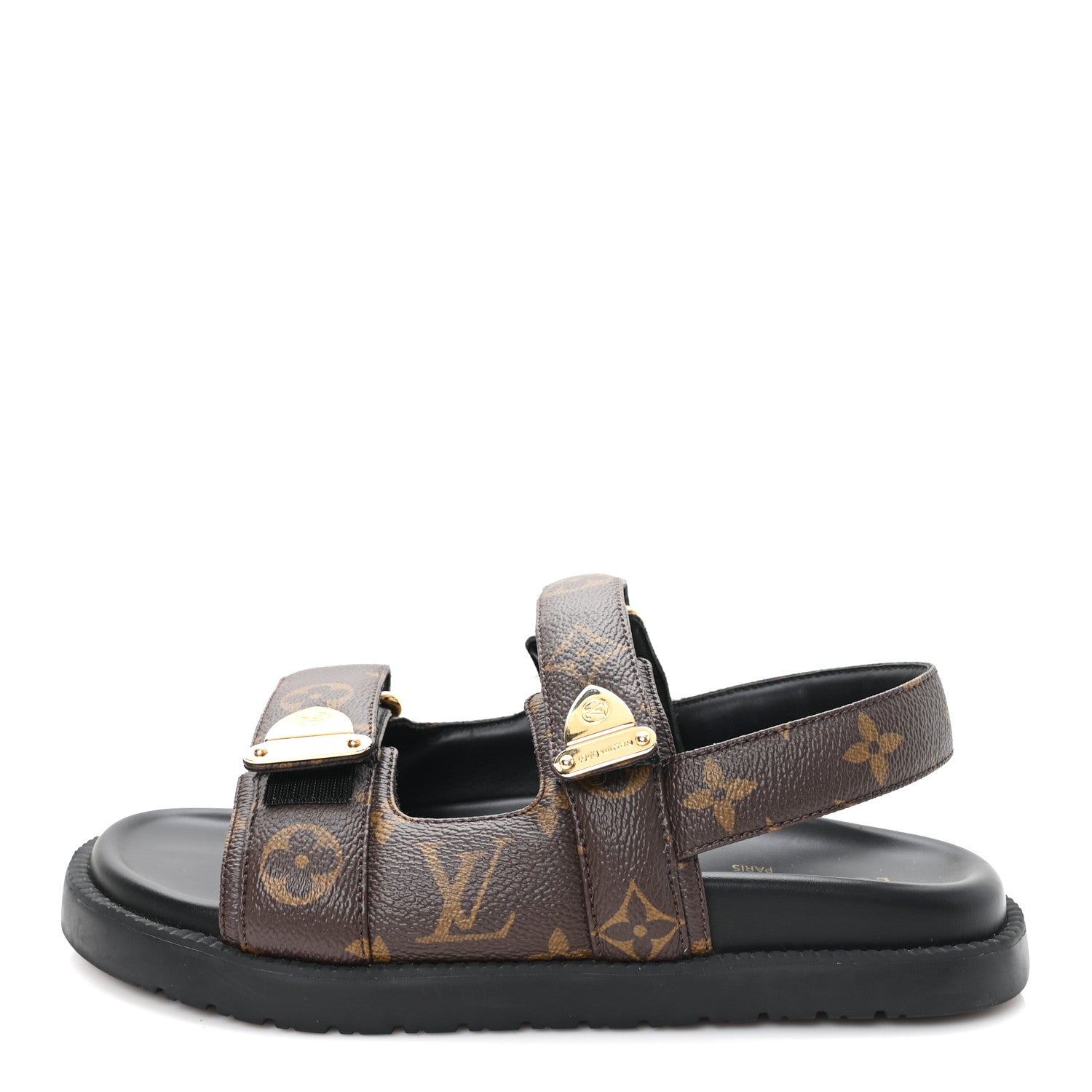 靴 LV Damier Mule Sandals Brown 36 Y2K Louis Vuitton Monogram LV Sunset Comfort Flat Sandals 36 Cacao