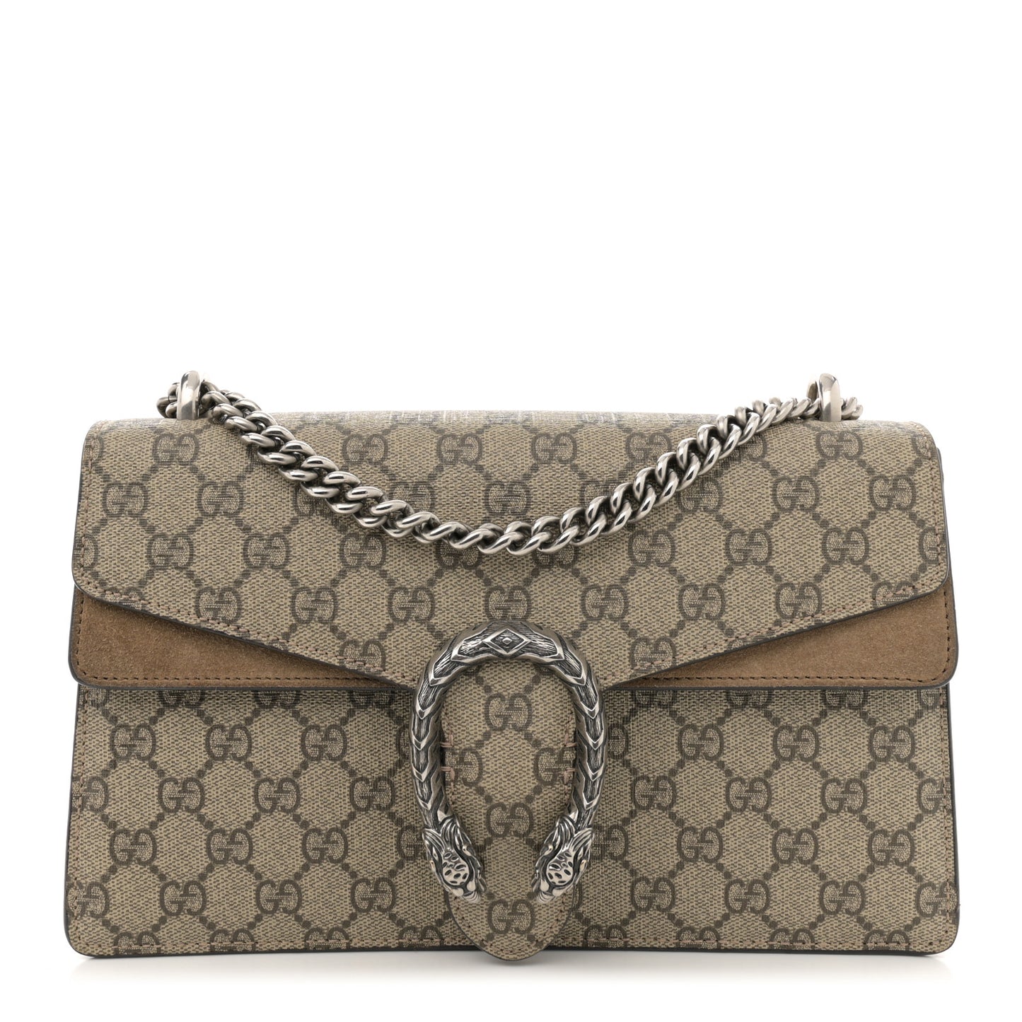 GG Supreme Monogram Small Dionysus Shoulder Bag Taupe